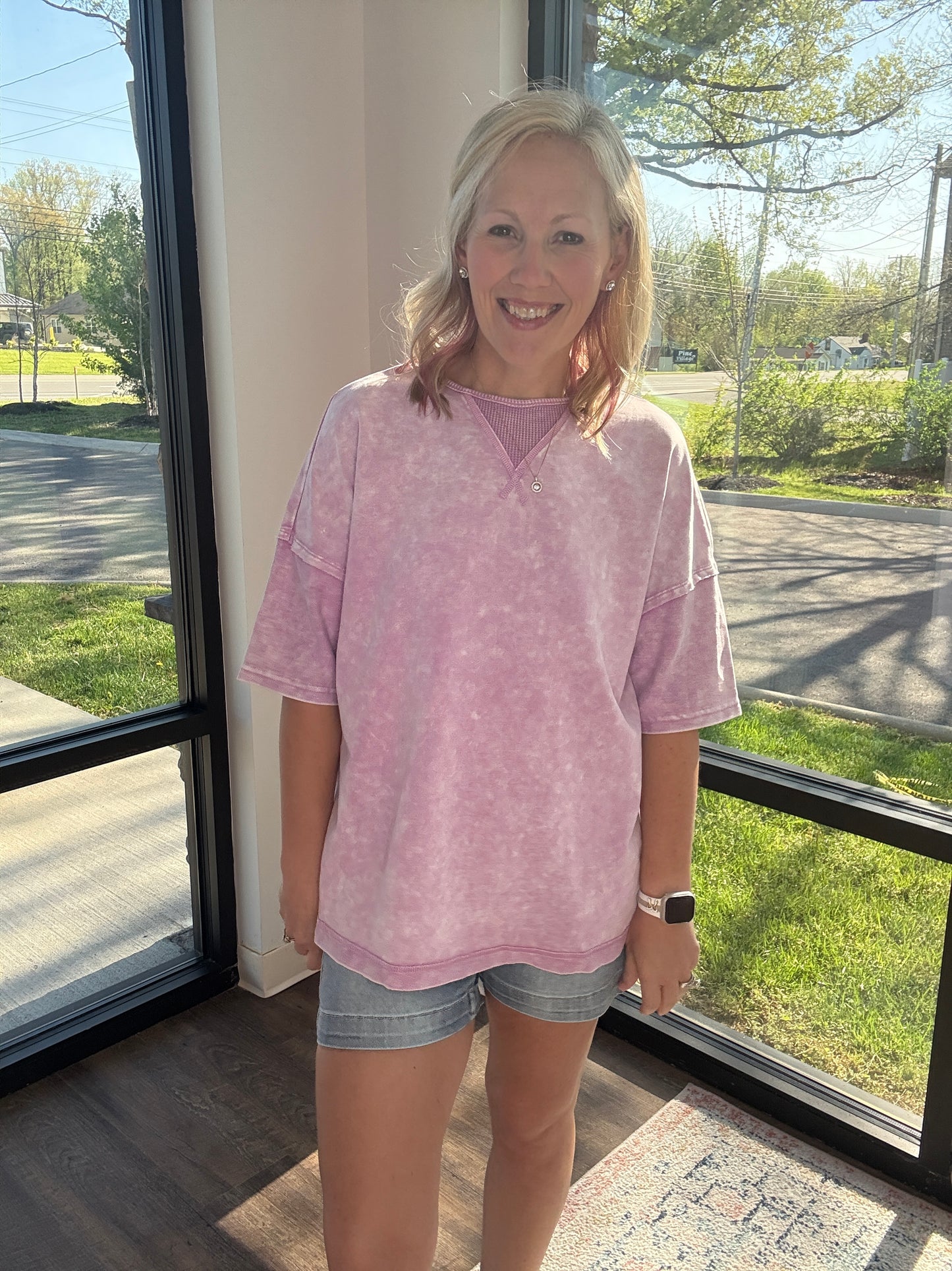 Off-Duty Tee- Purple