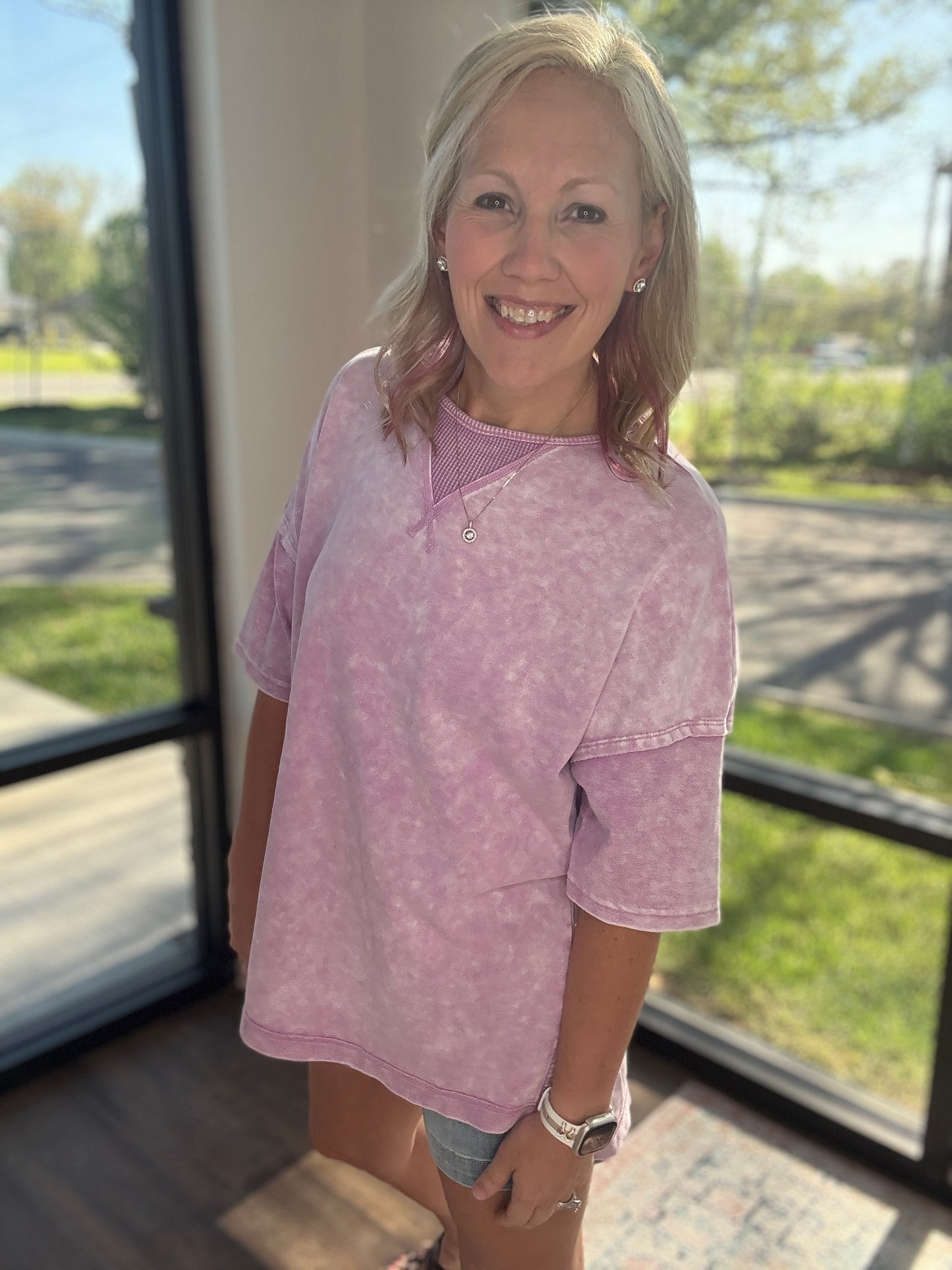 Off-Duty Tee- Purple