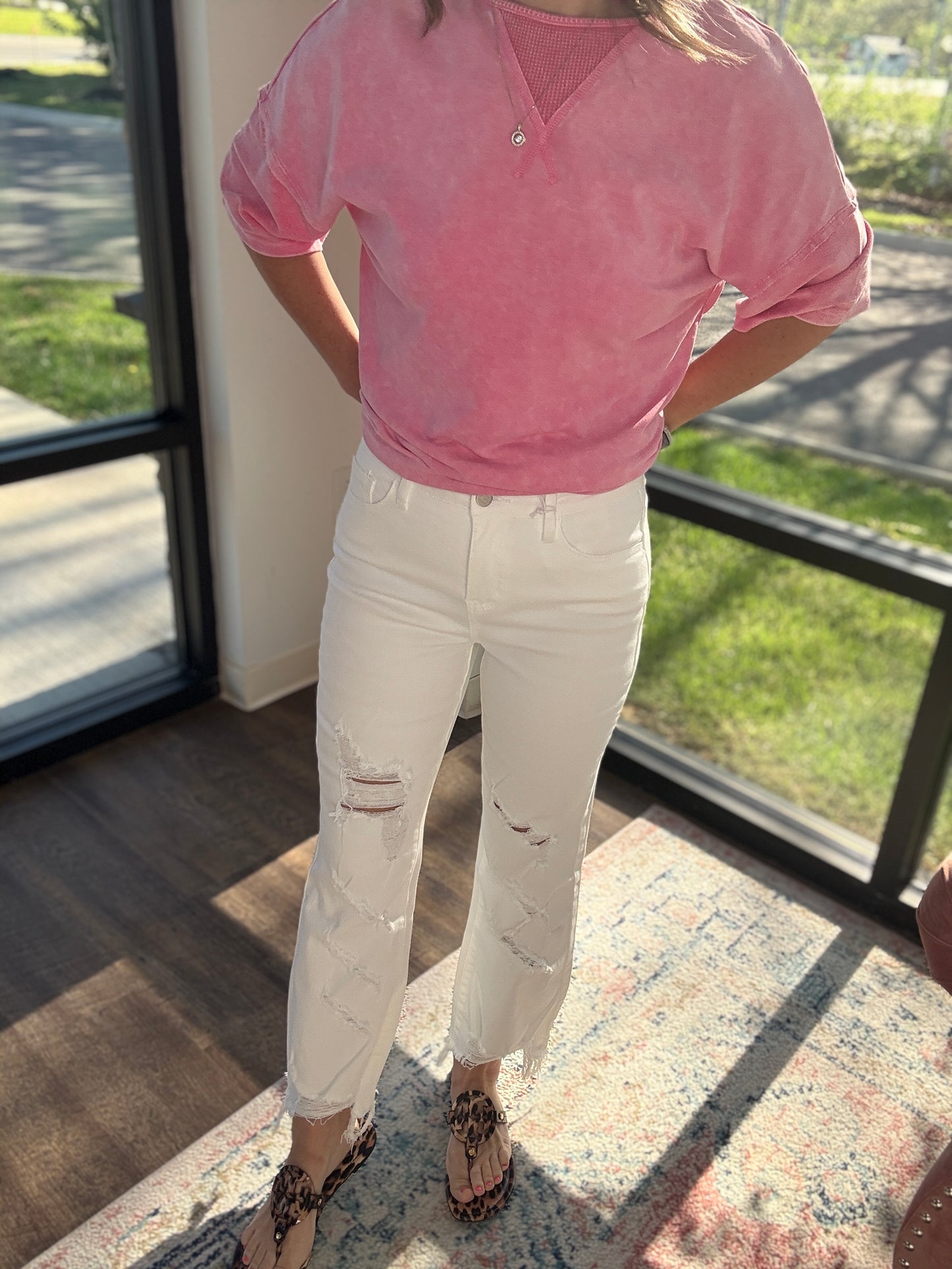 Urban Distressed Jean- White