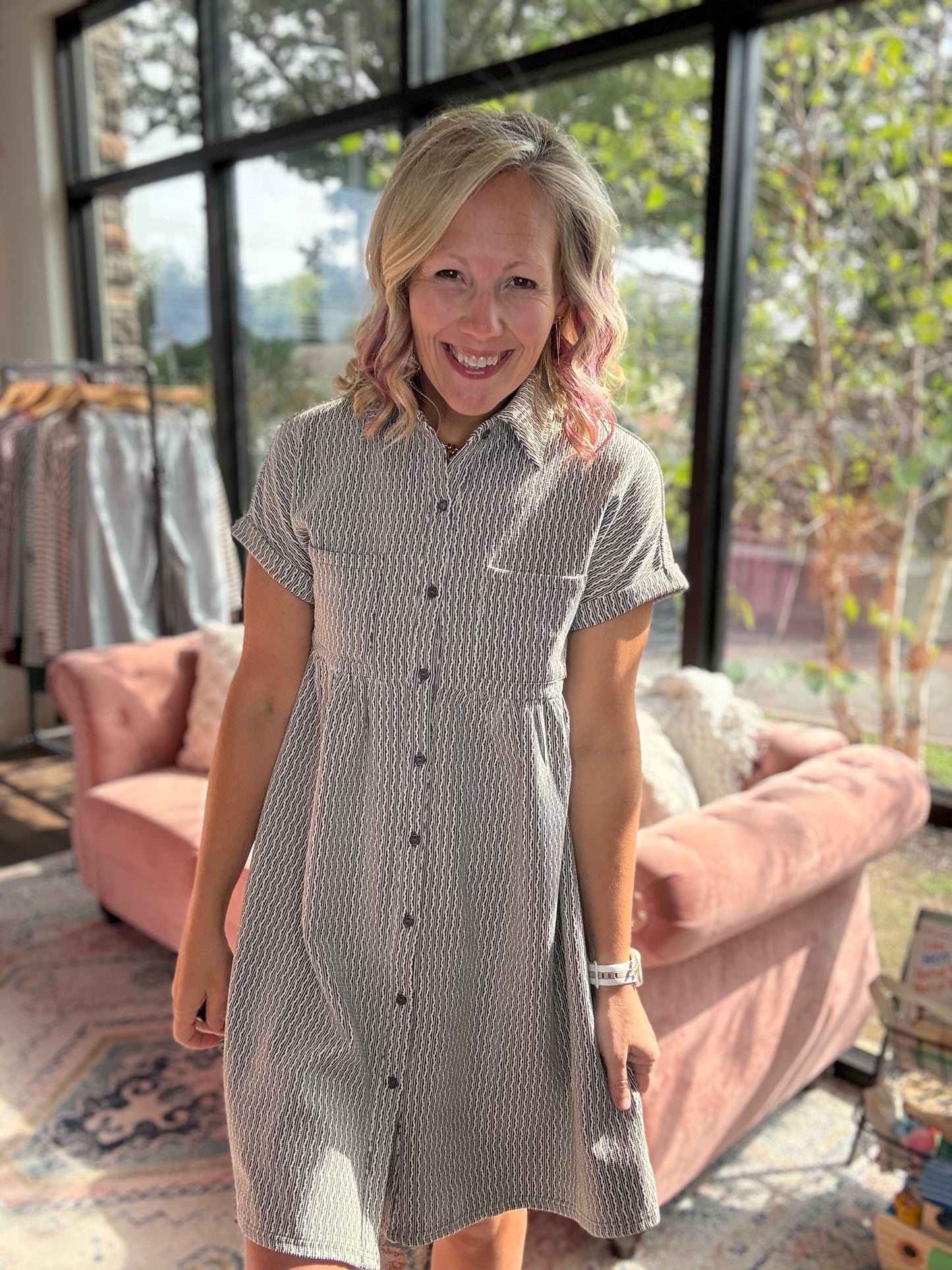 Charcoal Charm Dress