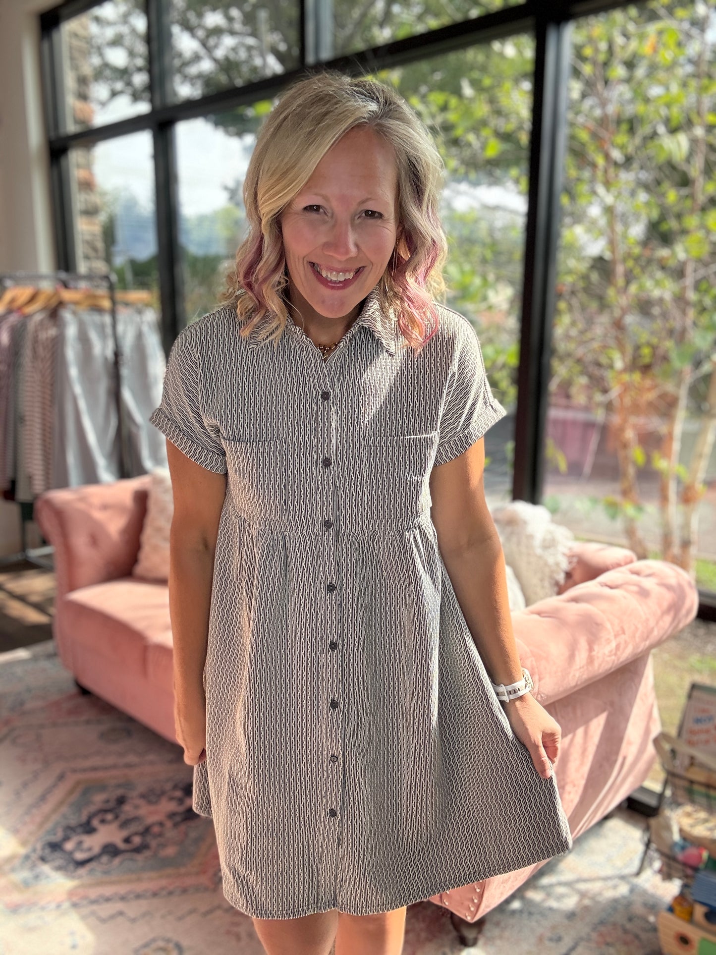 Charcoal Charm Dress