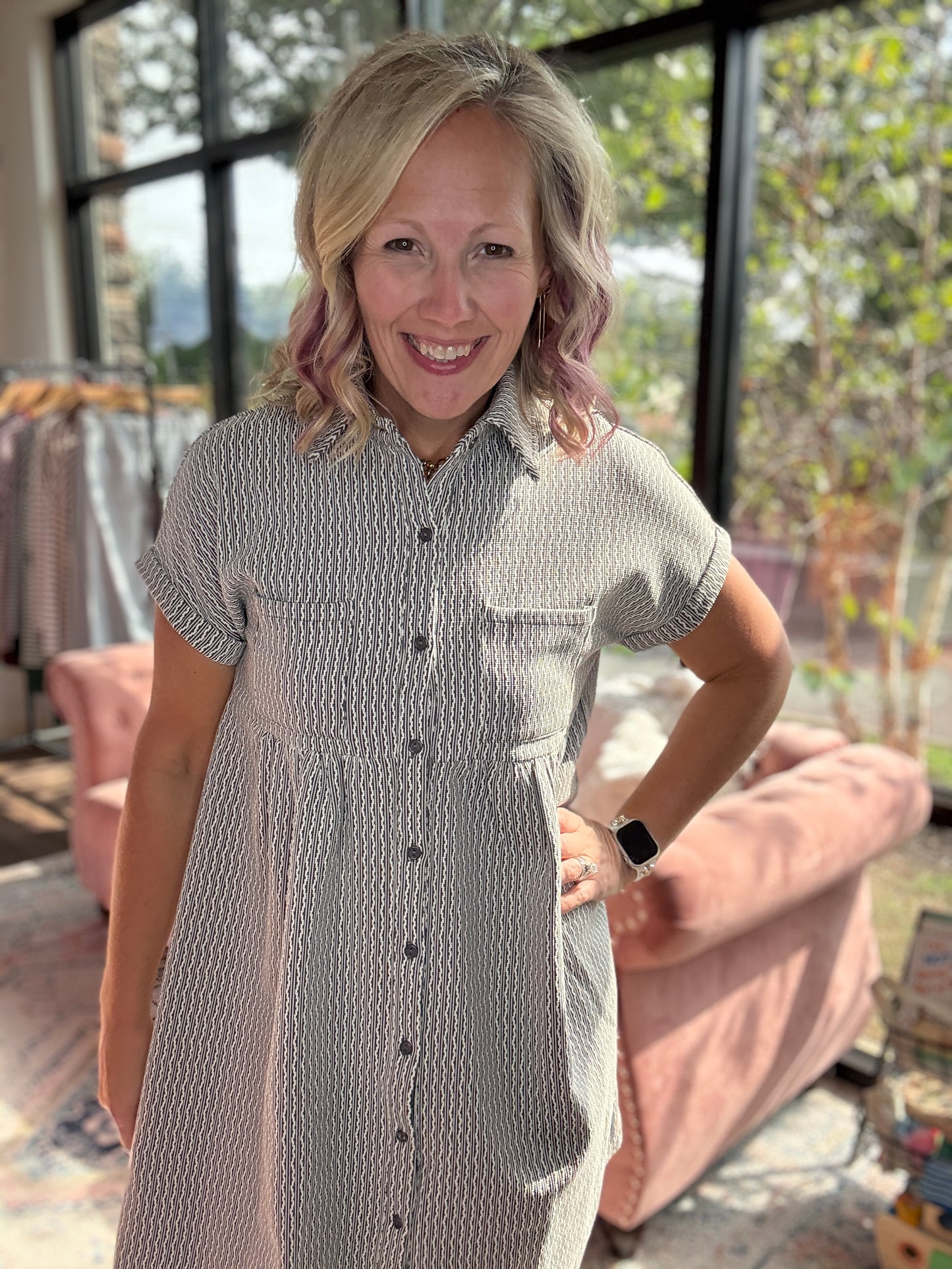 Charcoal Charm Dress