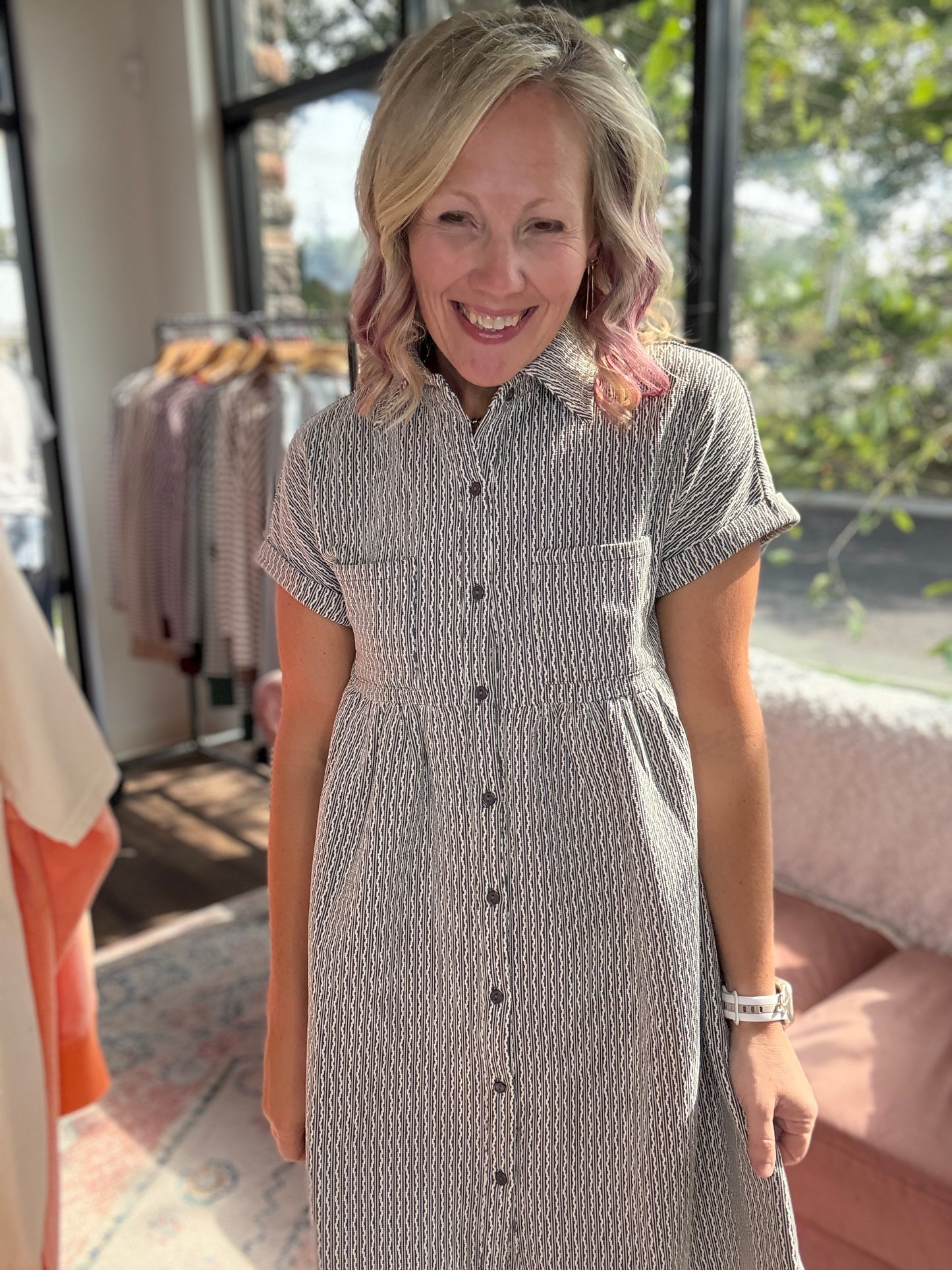 Charcoal Charm Dress