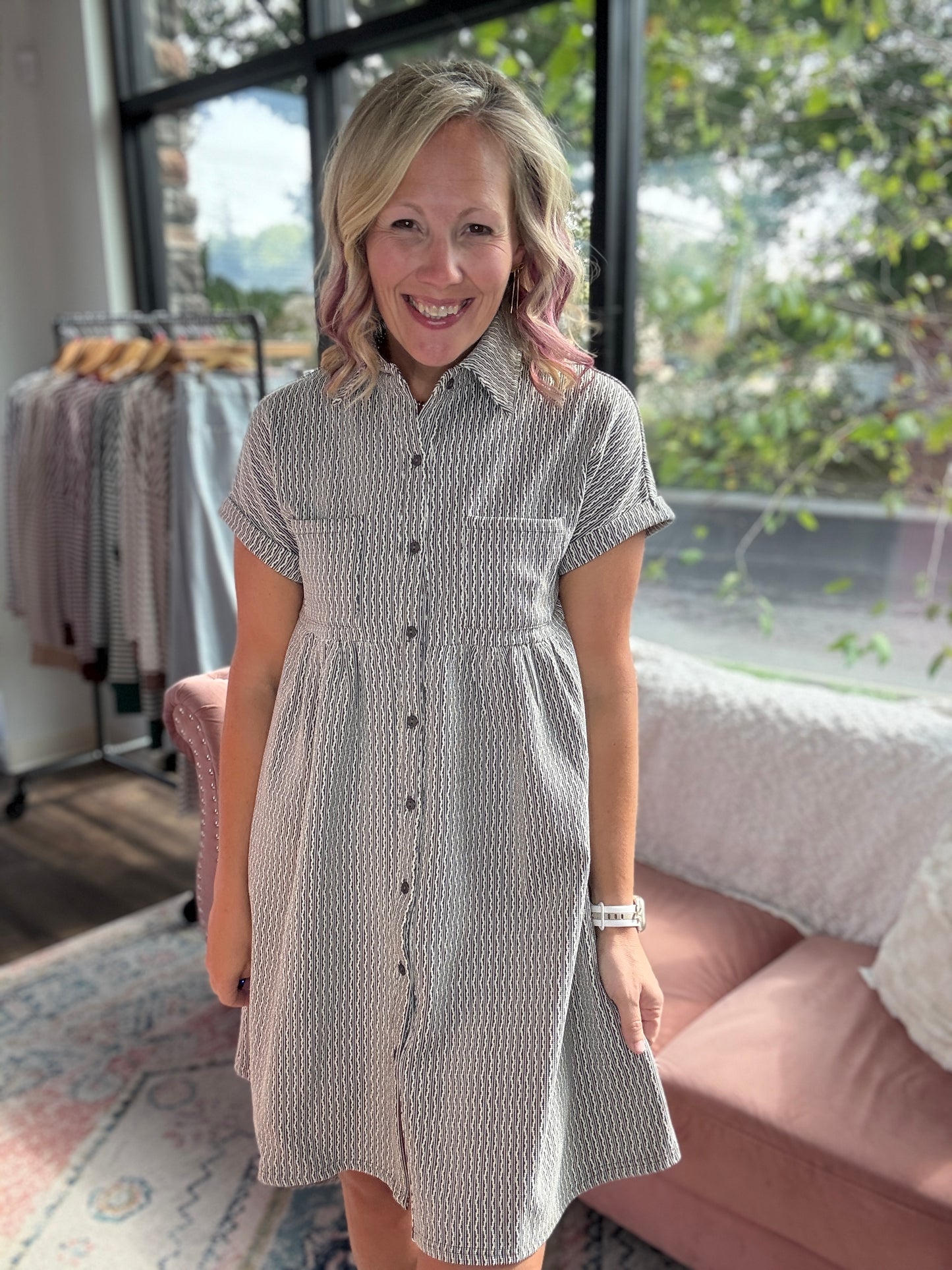 Charcoal Charm Dress