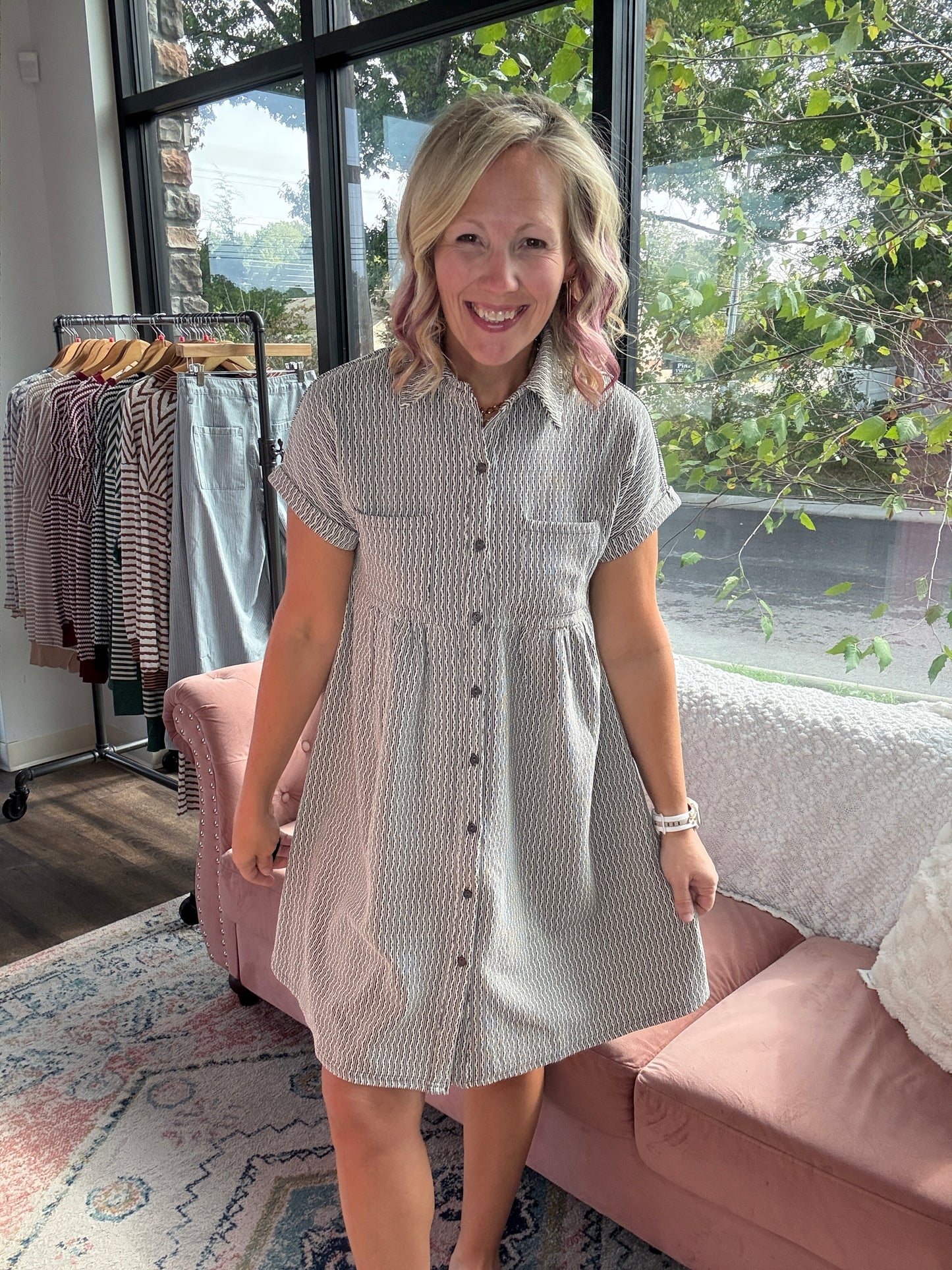 Charcoal Charm Dress