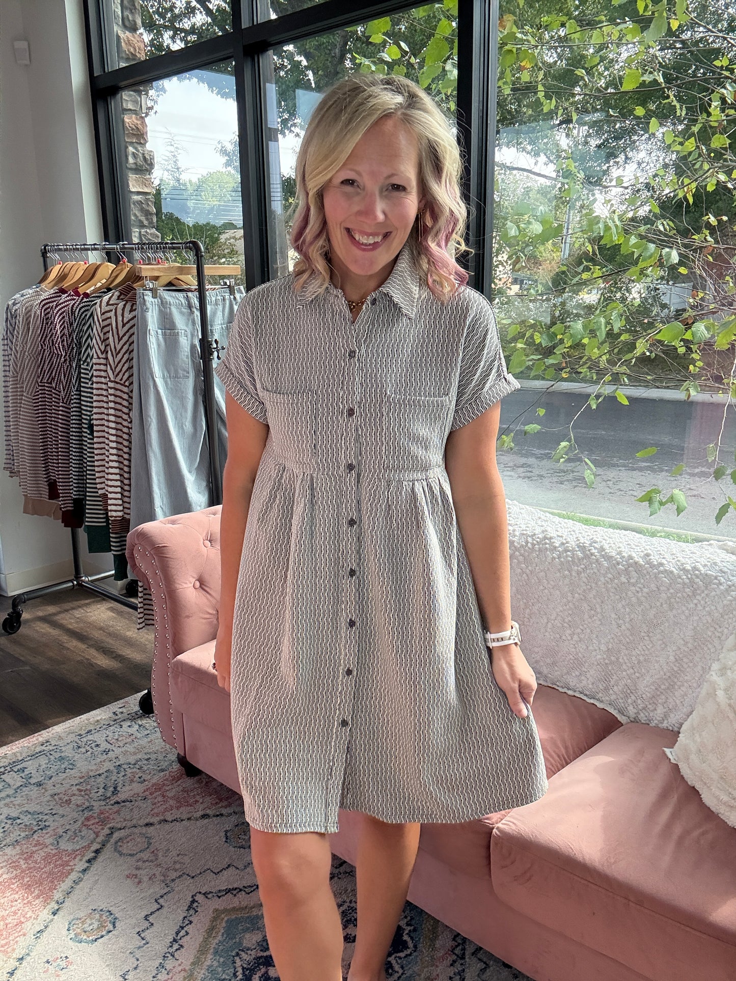 Charcoal Charm Dress