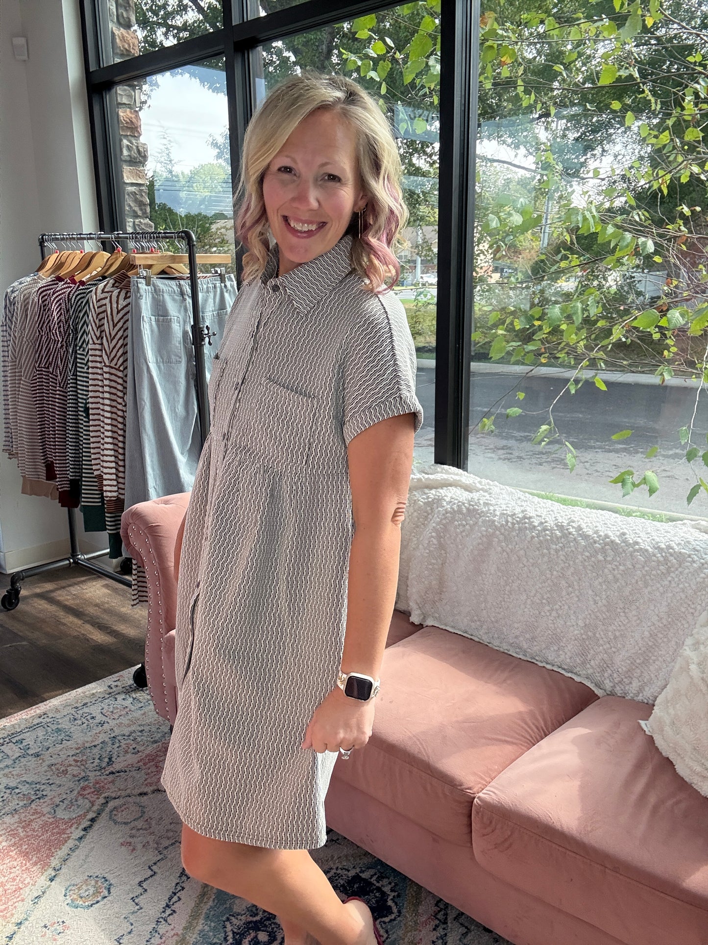 Charcoal Charm Dress