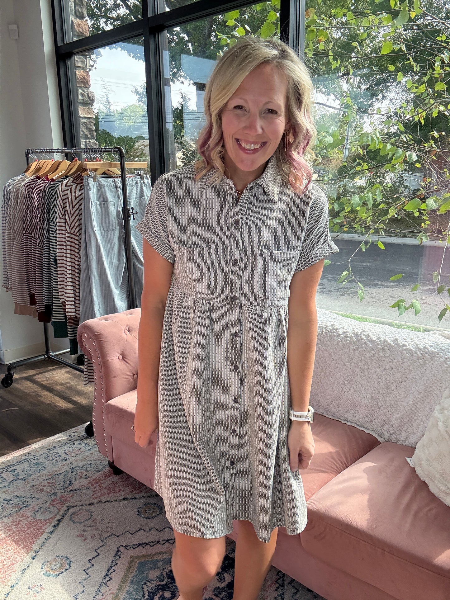Charcoal Charm Dress