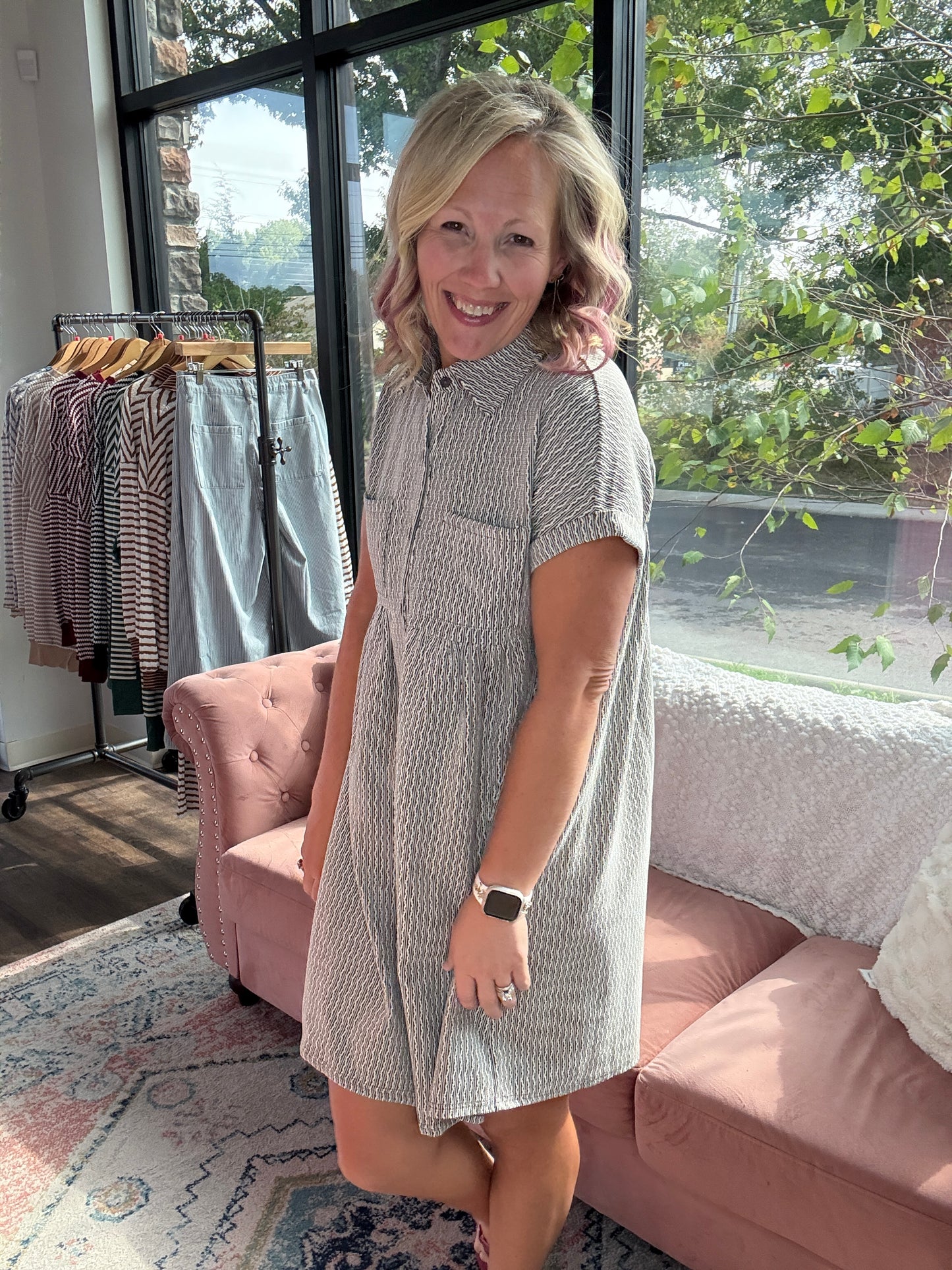Charcoal Charm Dress