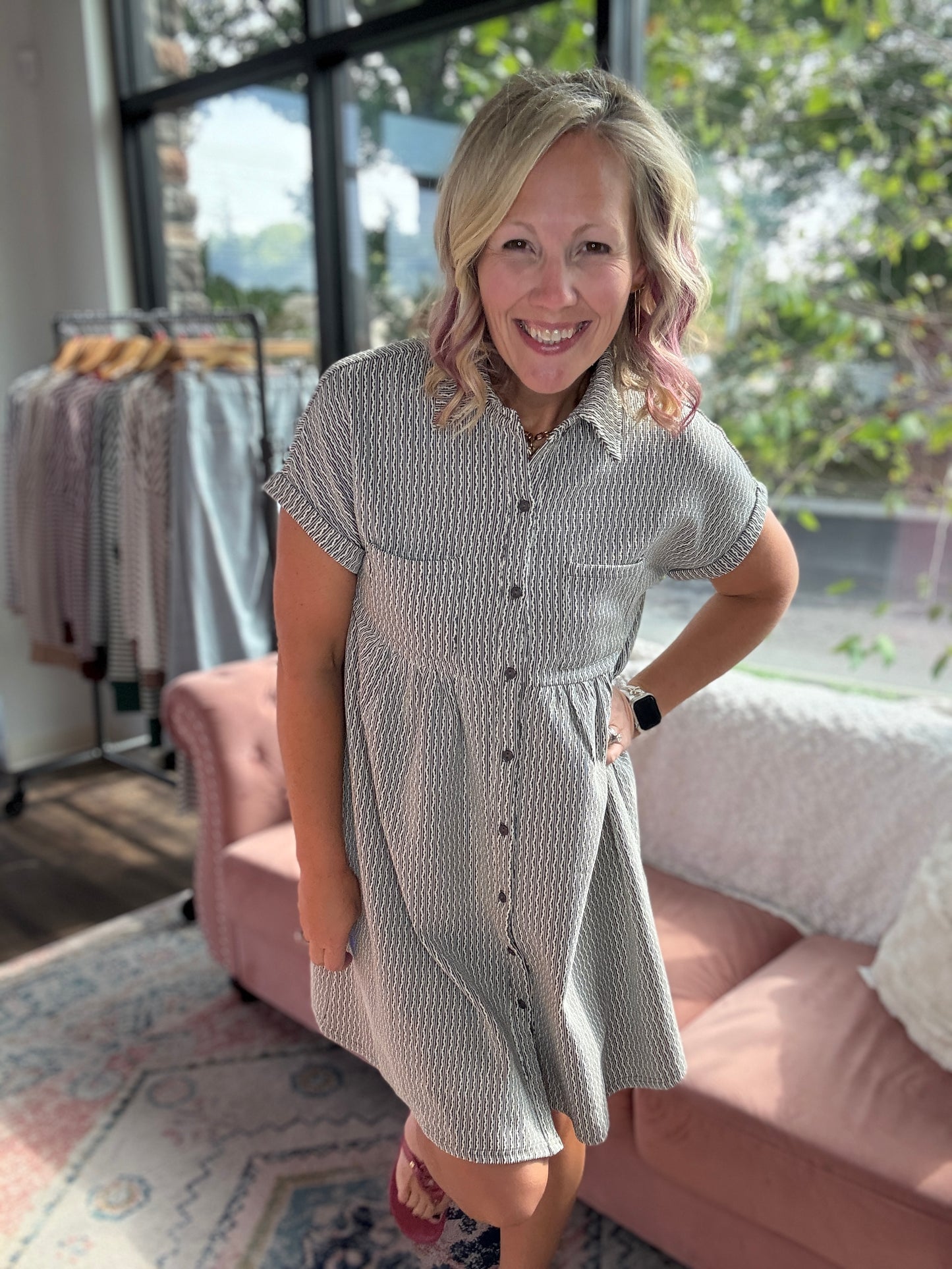Charcoal Charm Dress