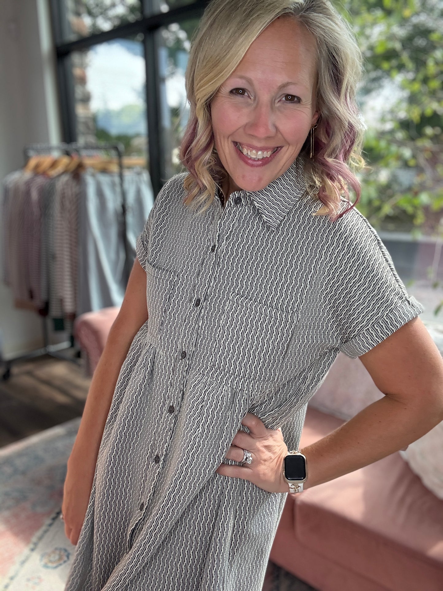 Charcoal Charm Dress