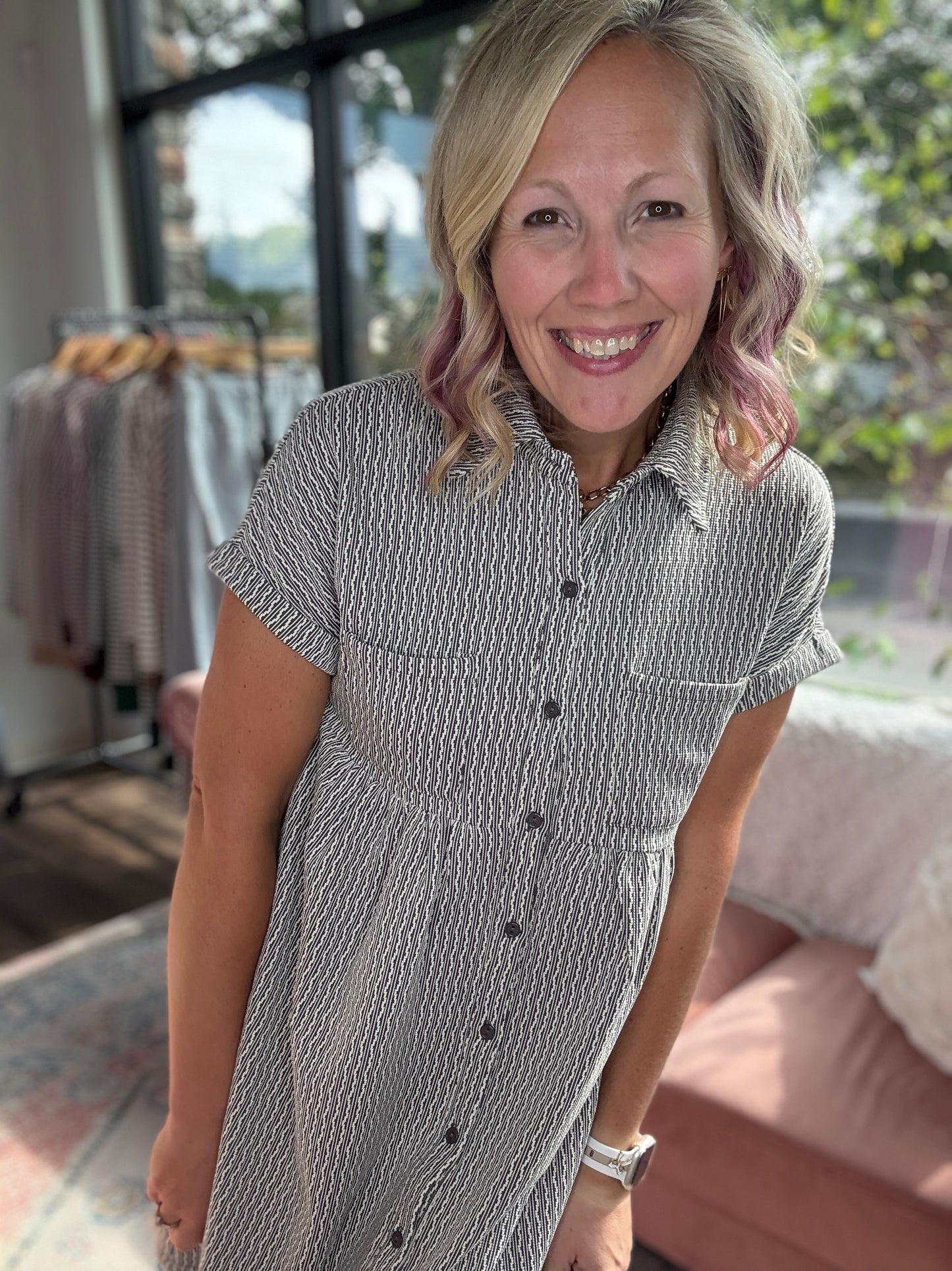 Charcoal Charm Dress