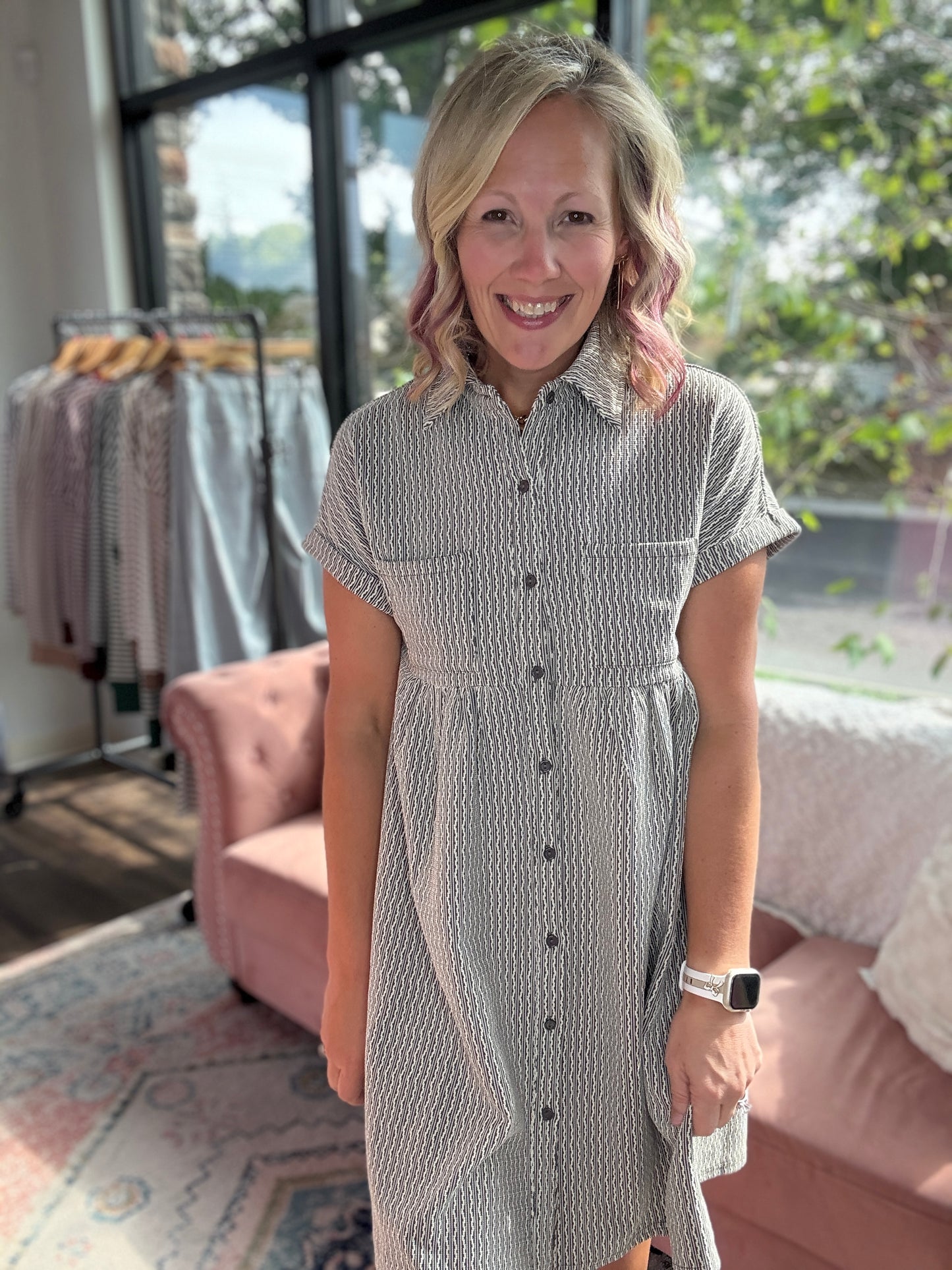 Charcoal Charm Dress
