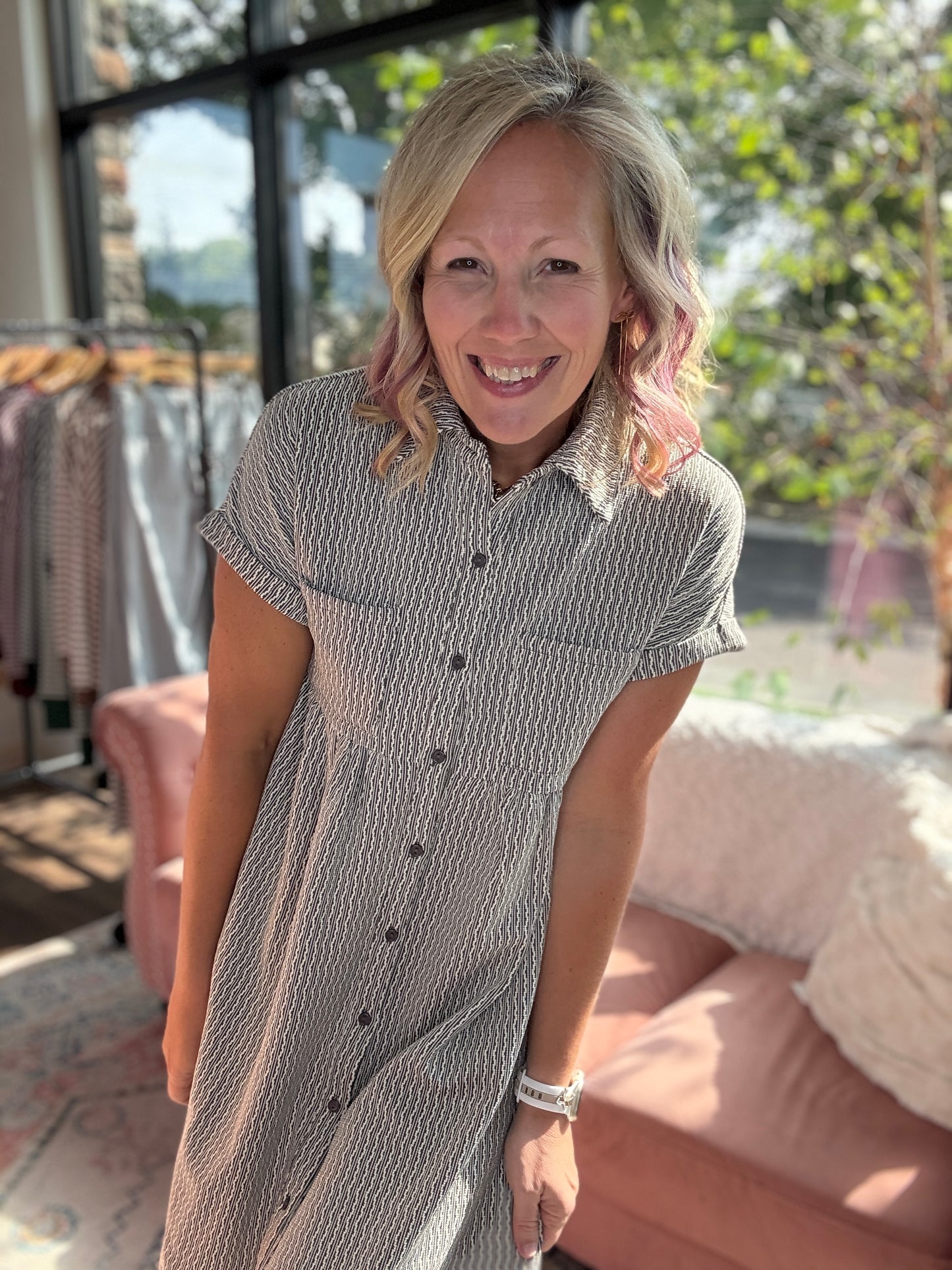 Charcoal Charm Dress