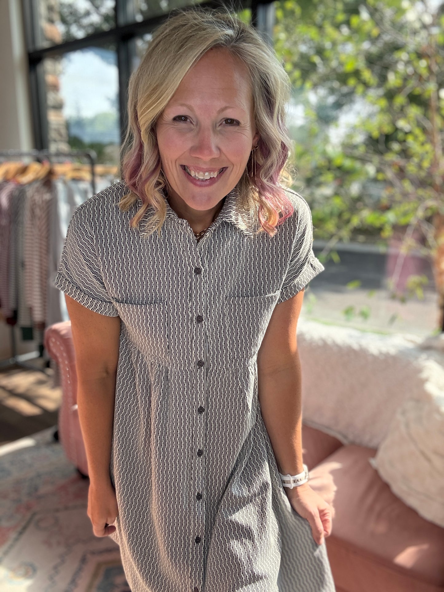 Charcoal Charm Dress