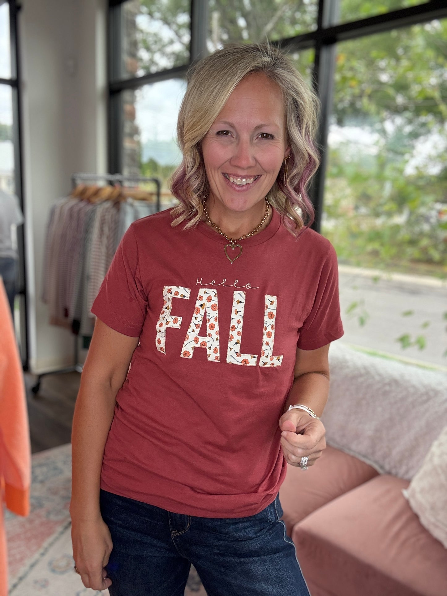 Hello Fall Applique Tee