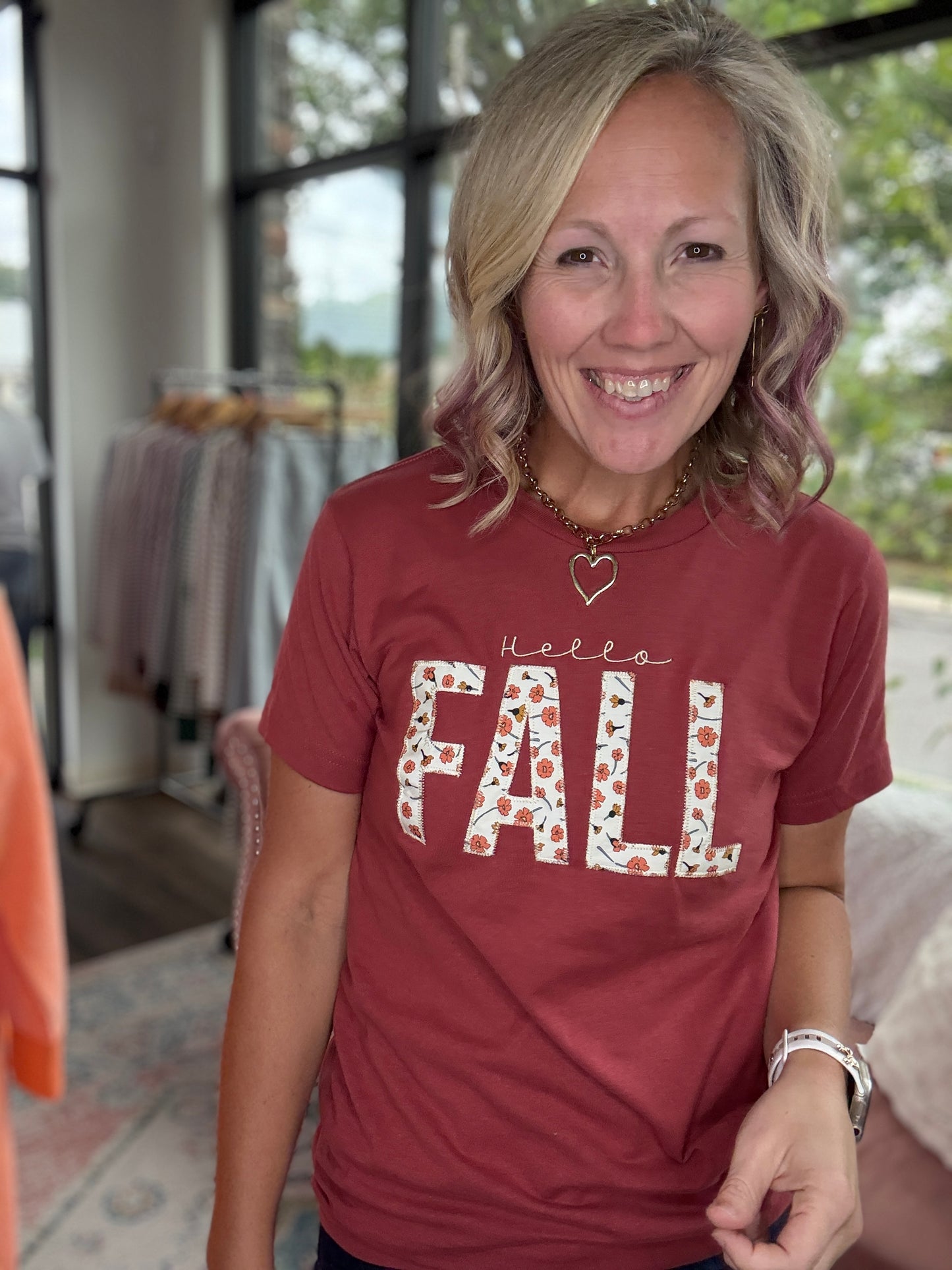 Hello Fall Applique Tee