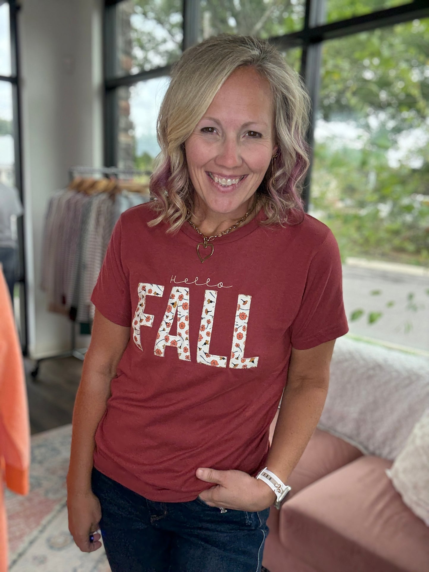 Hello Fall Applique Tee