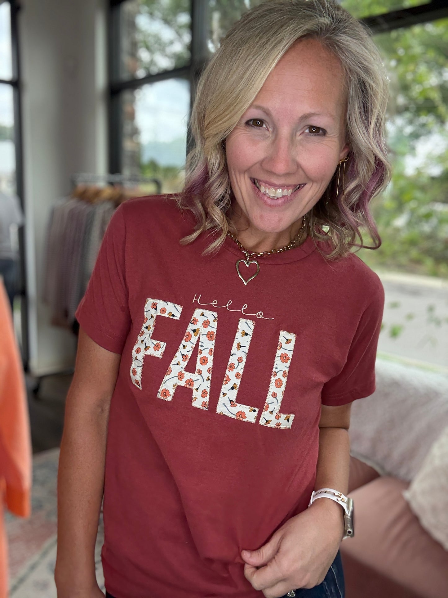 Hello Fall Applique Tee