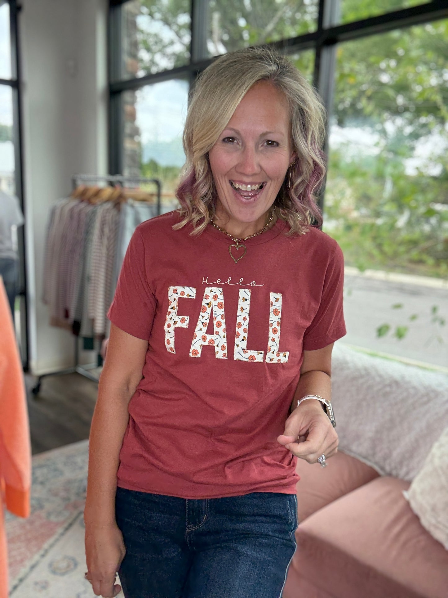 Hello Fall Applique Tee