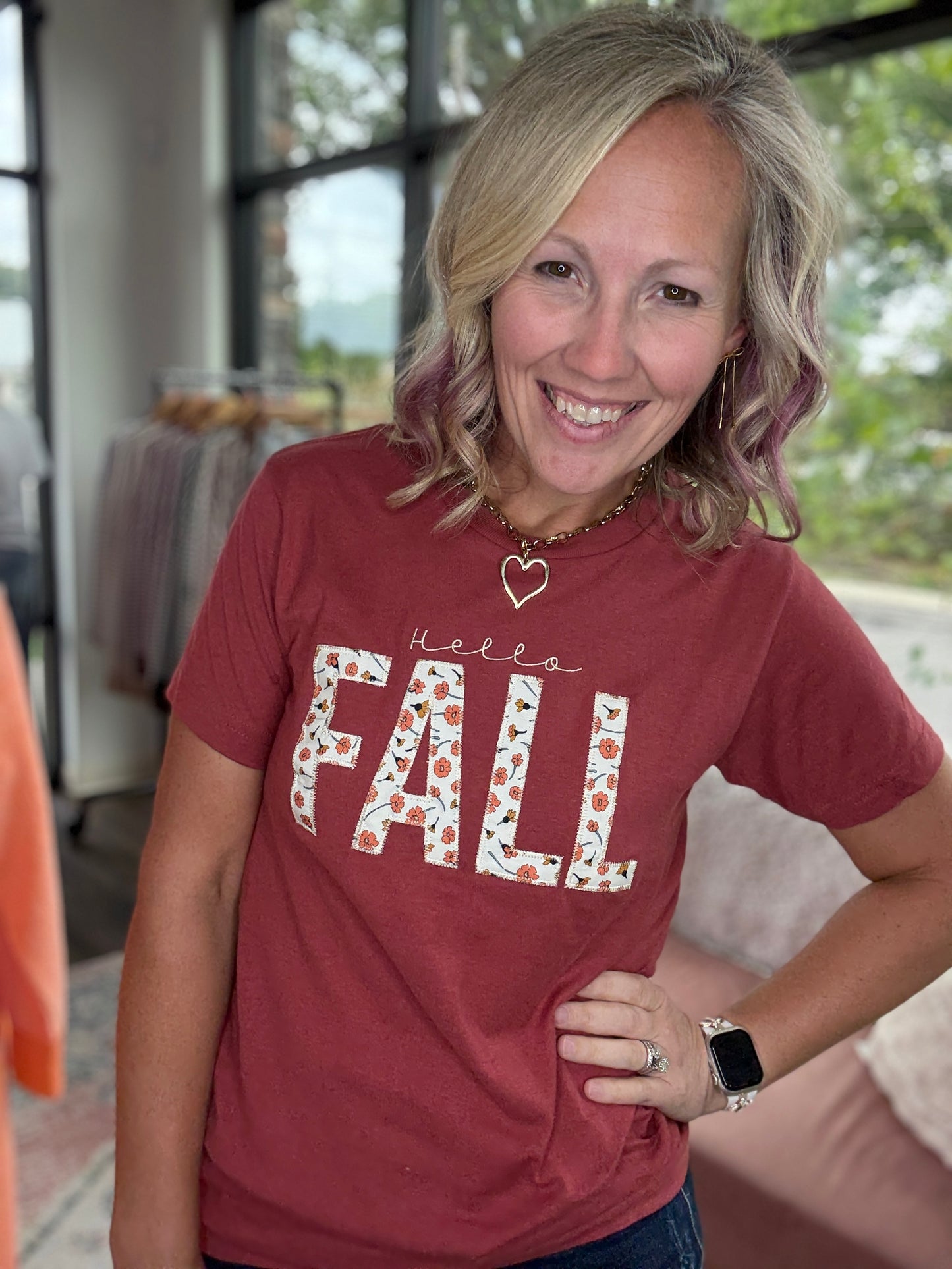 Hello Fall Applique Tee