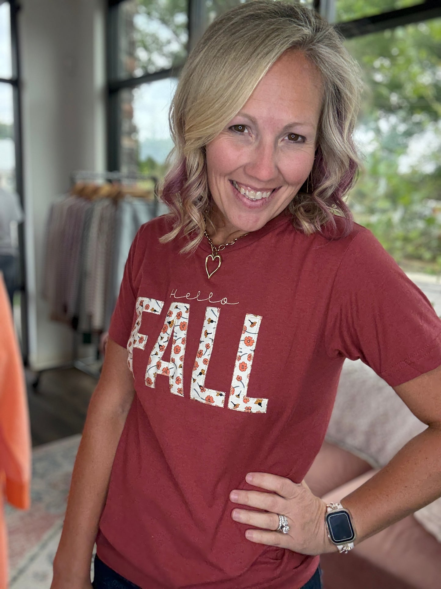 Hello Fall Applique Tee
