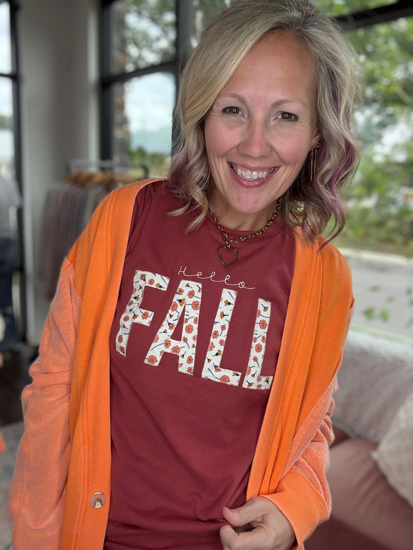 Hello Fall Applique Tee