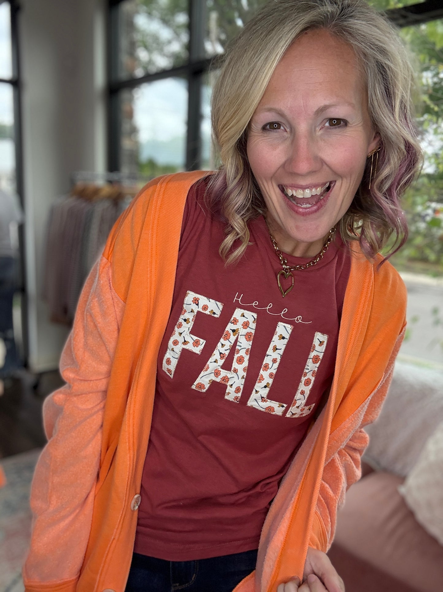 Hello Fall Applique Tee