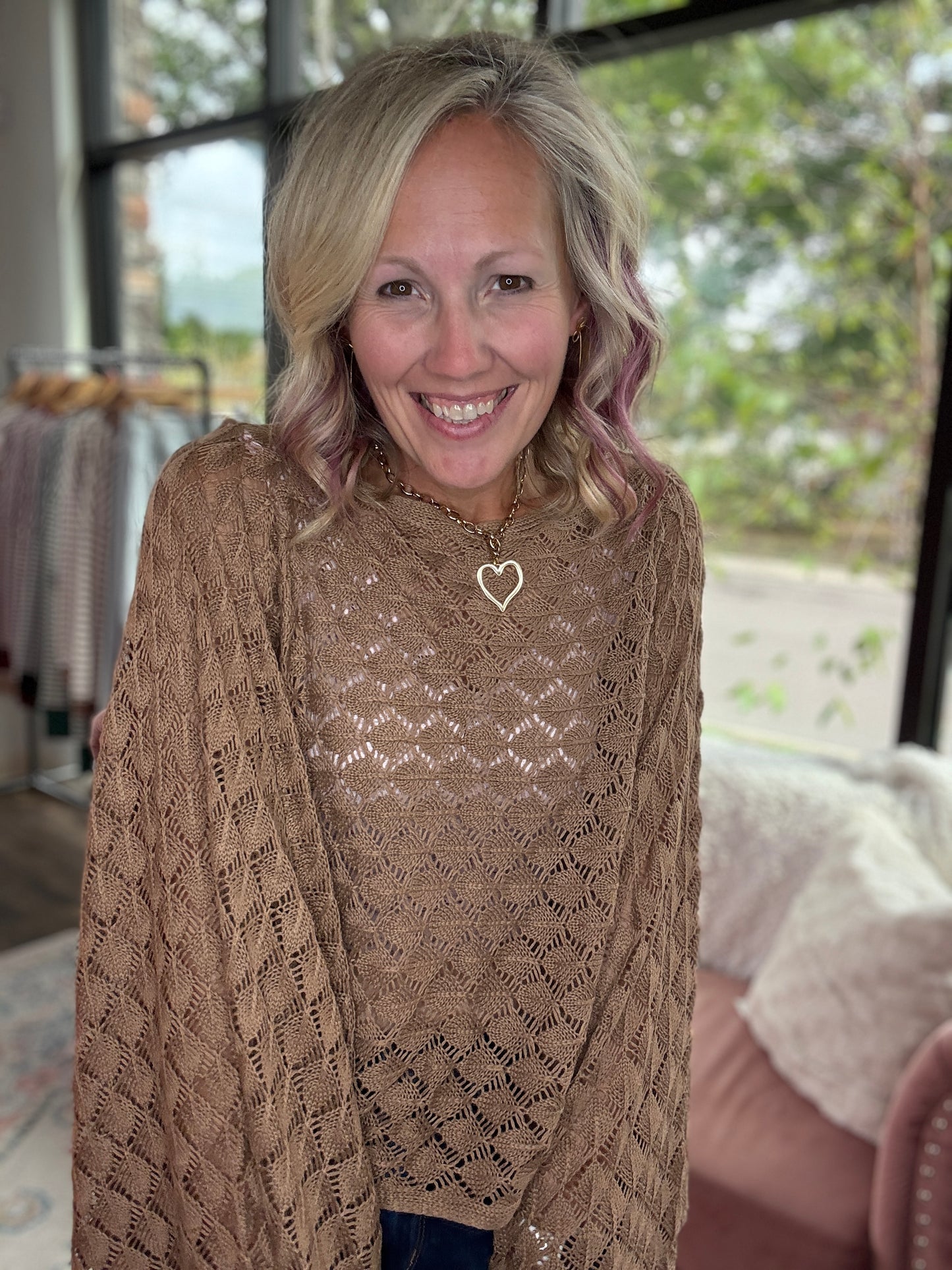 Free Spirit Bell Top- Mocha