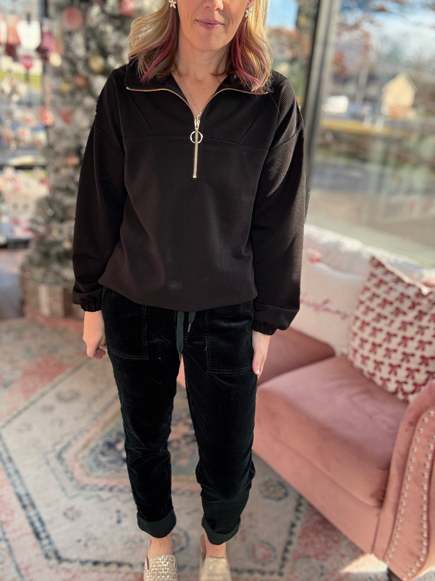 JB Emerald Corduroy Jogger