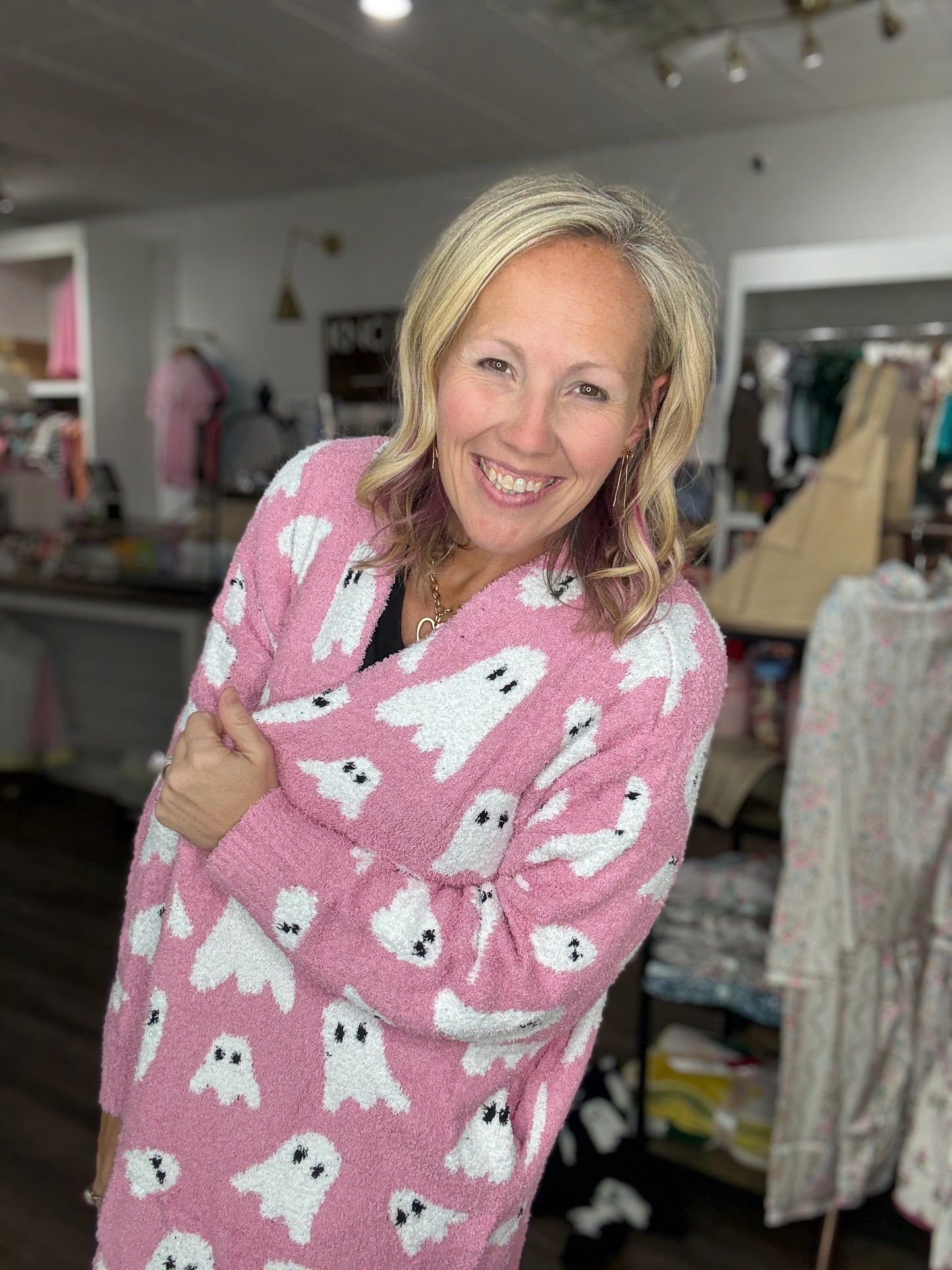 Pink Ghost Cardigan