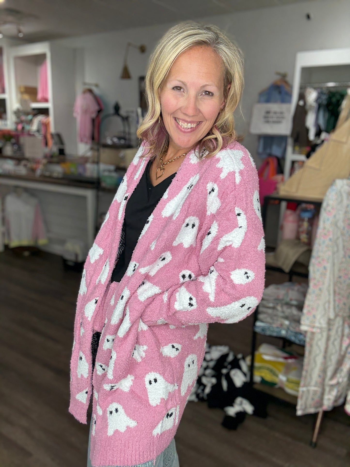 Pink Ghost Cardigan