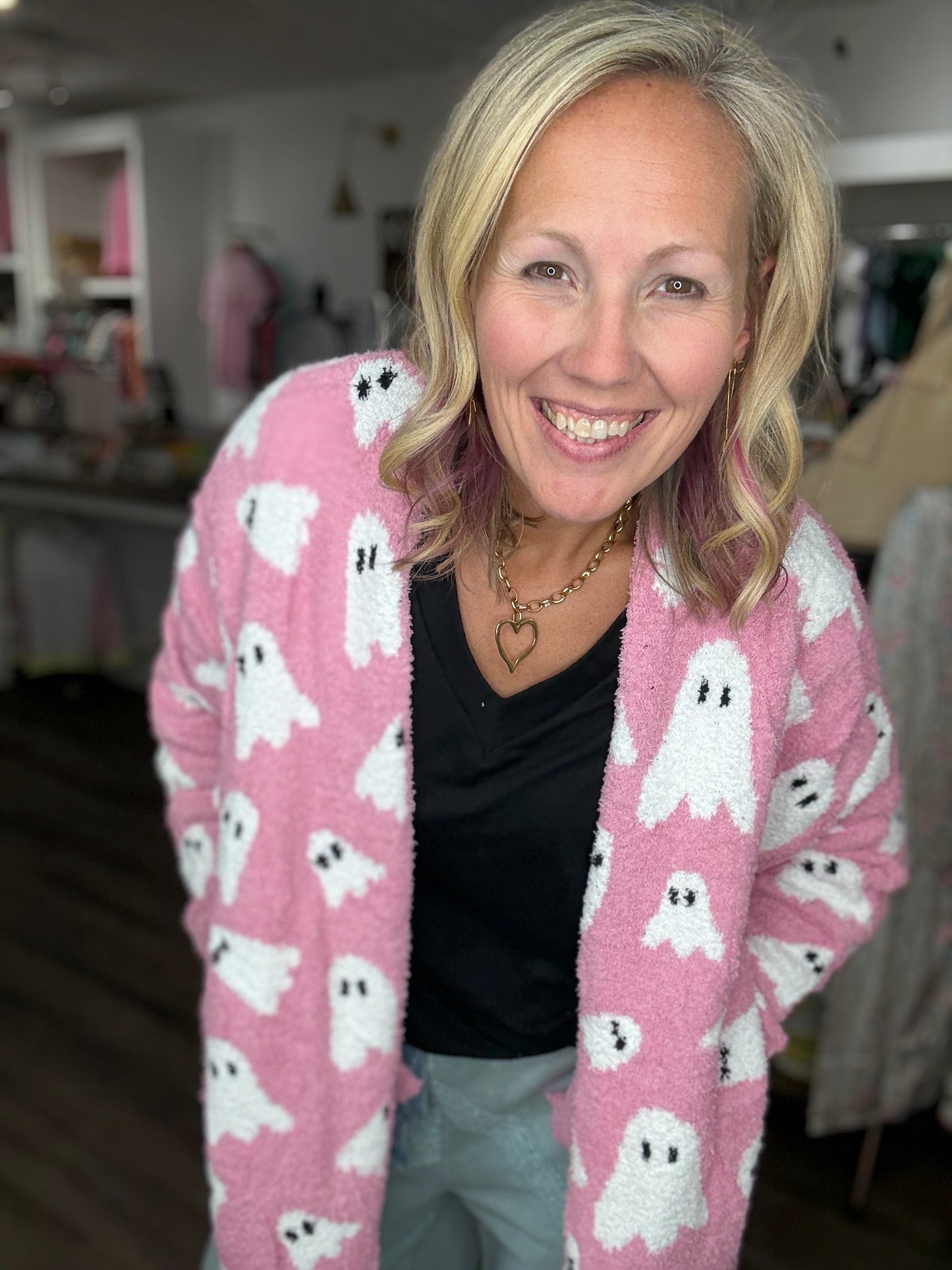 Pink Ghost Cardigan