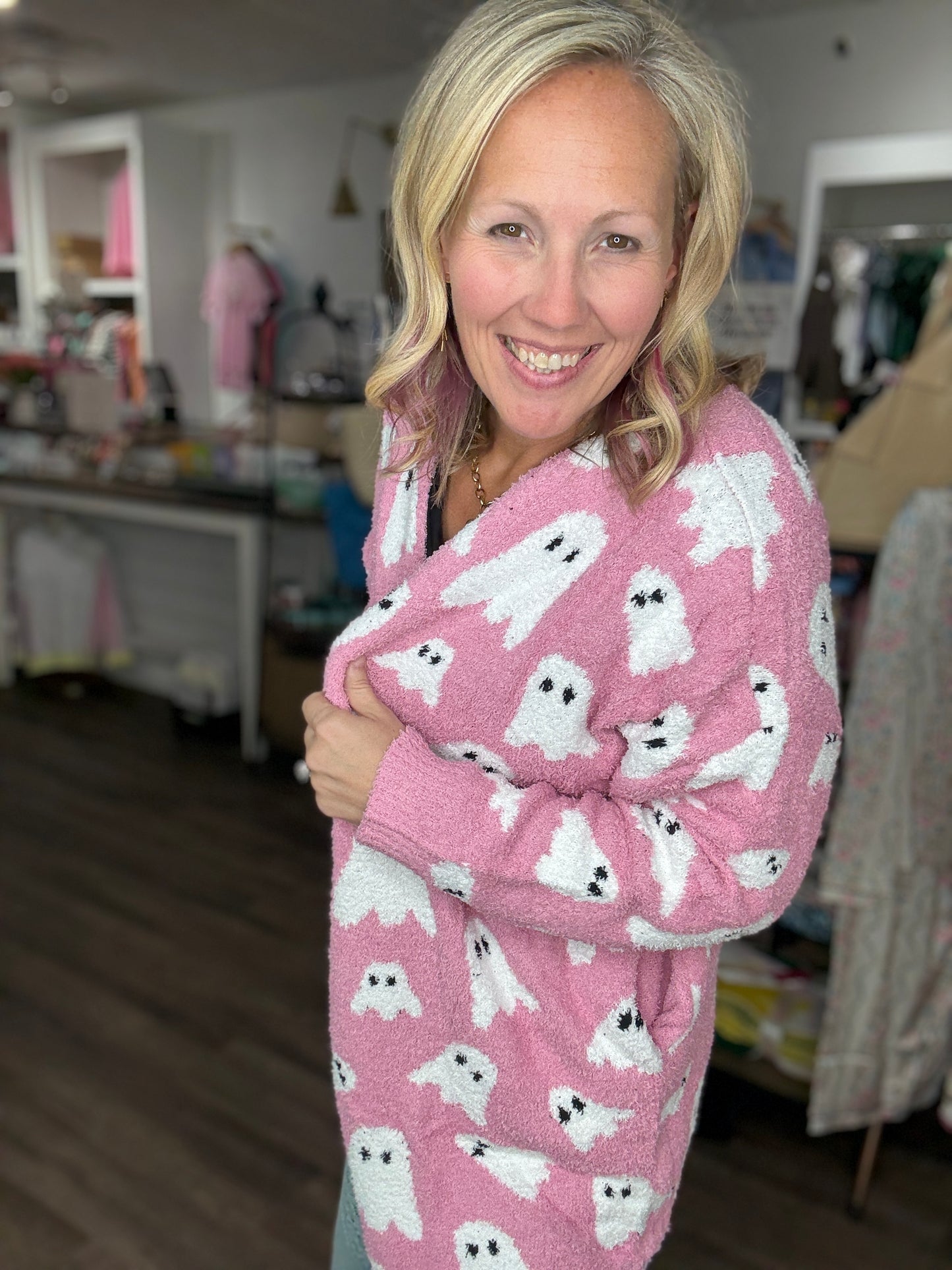 Pink Ghost Cardigan