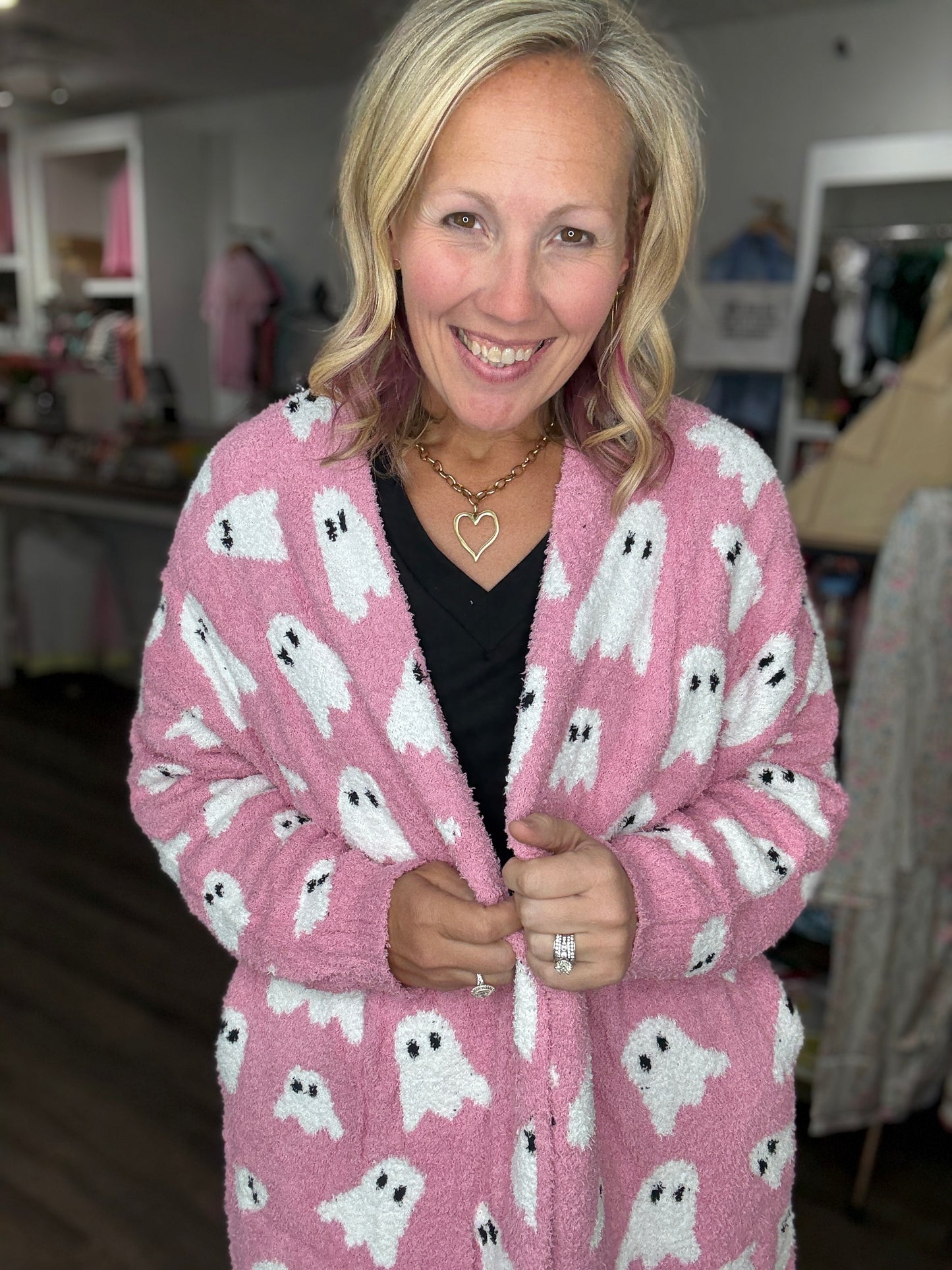 Pink Ghost Cardigan