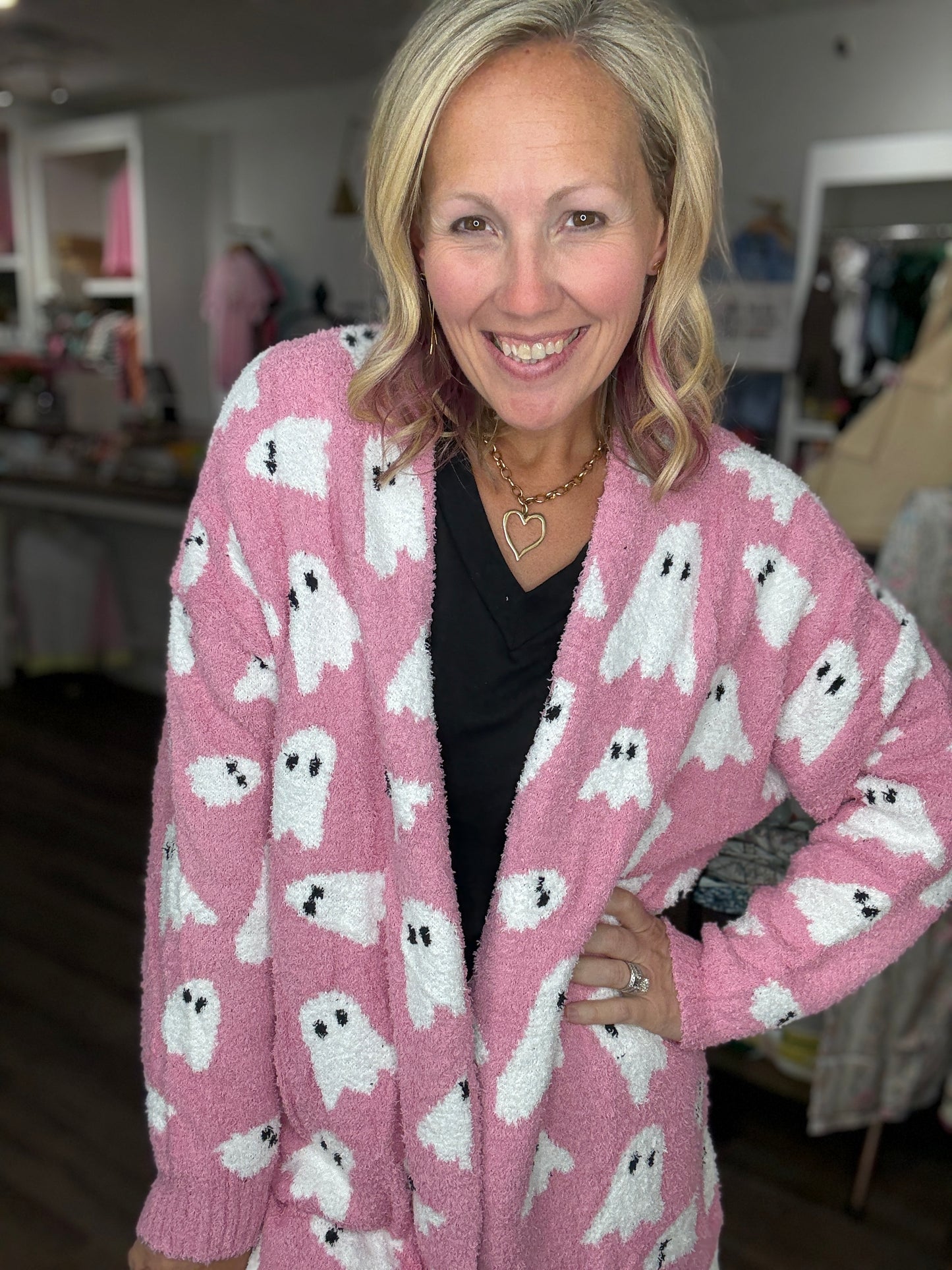Pink Ghost Cardigan
