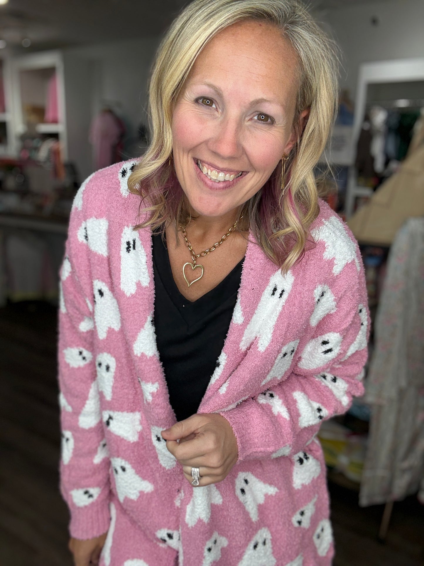 Pink Ghost Cardigan