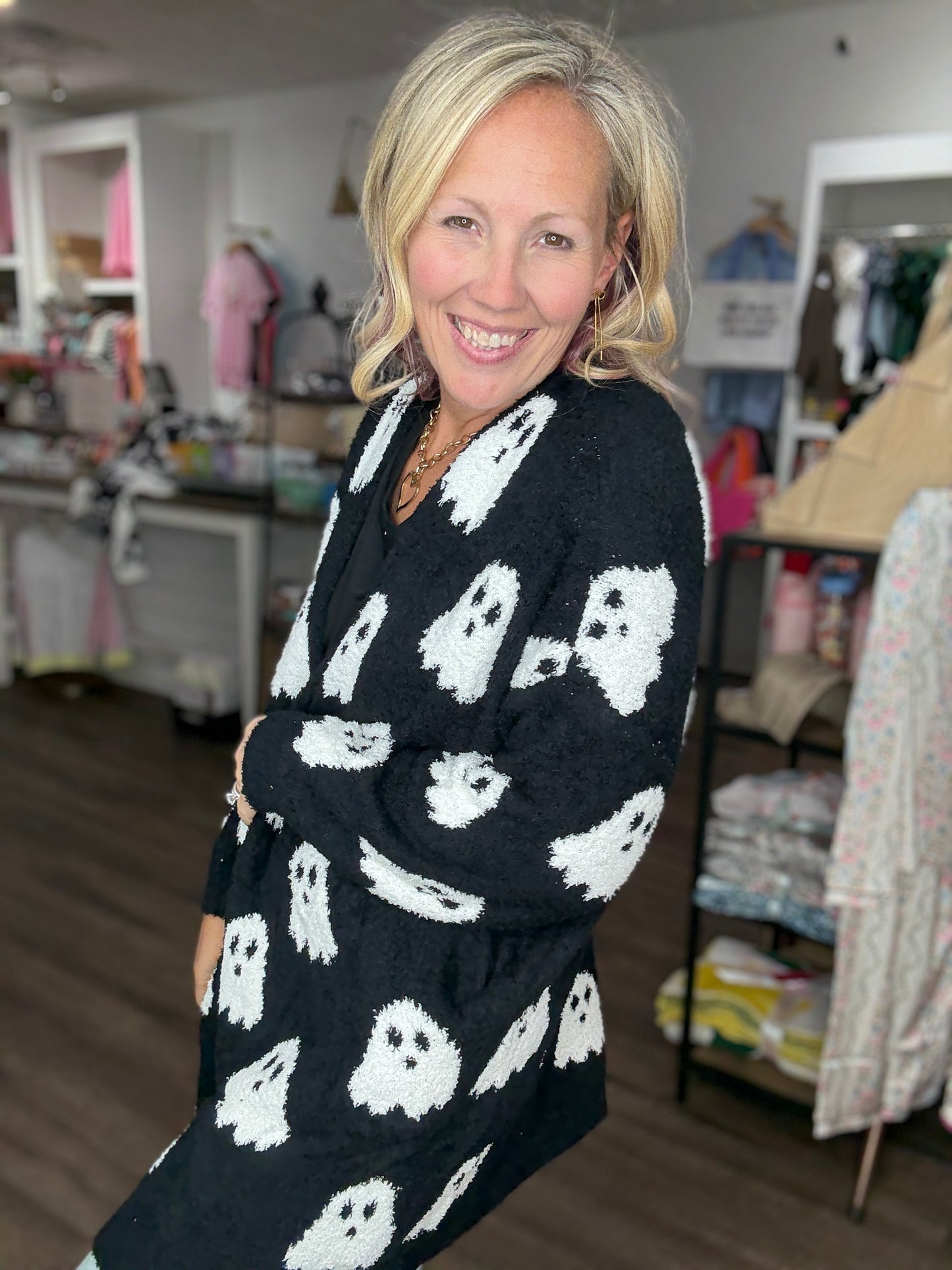 Ghost Reversible Cloud Cardigan