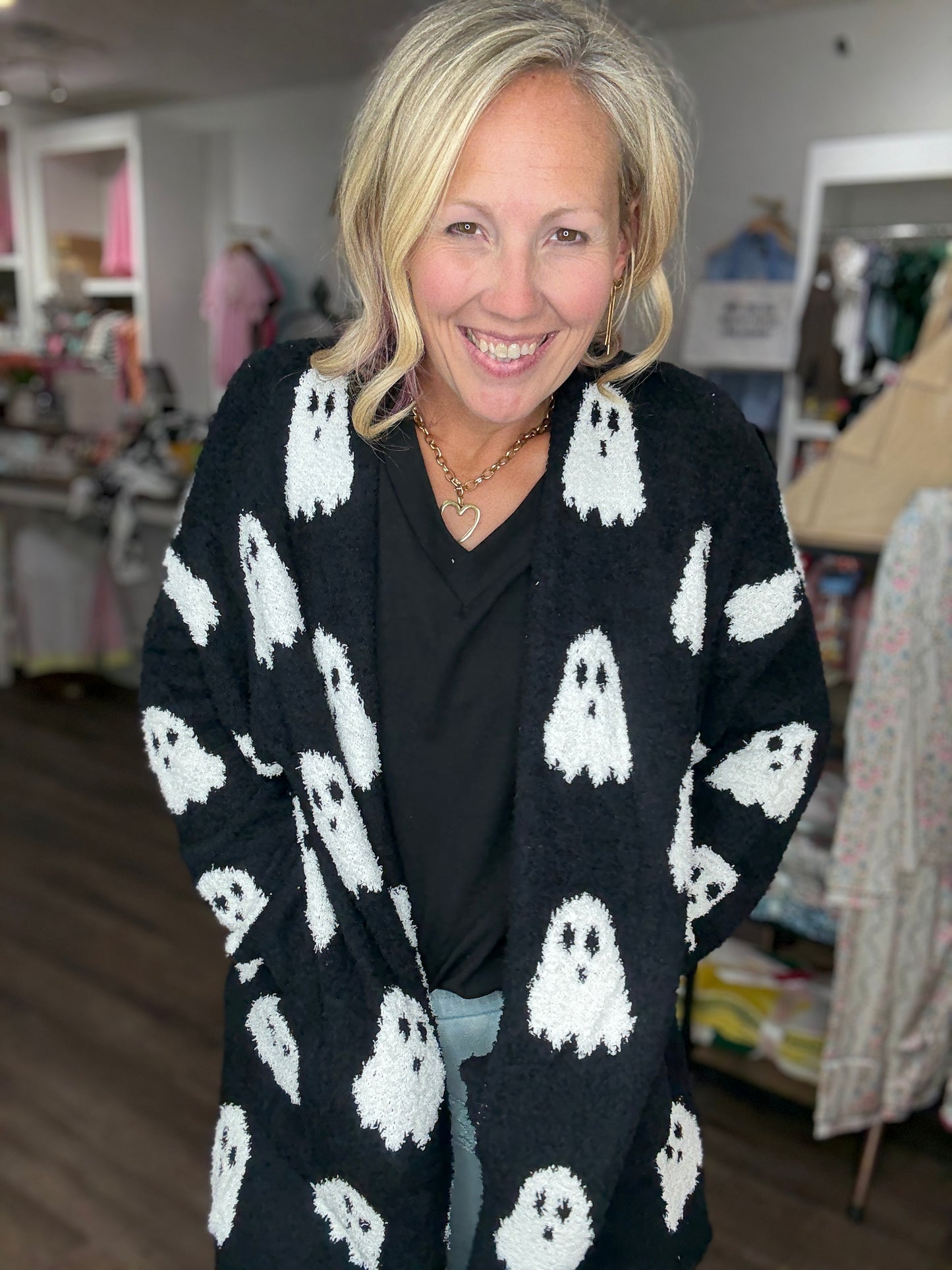 Ghost Reversible Cloud Cardigan