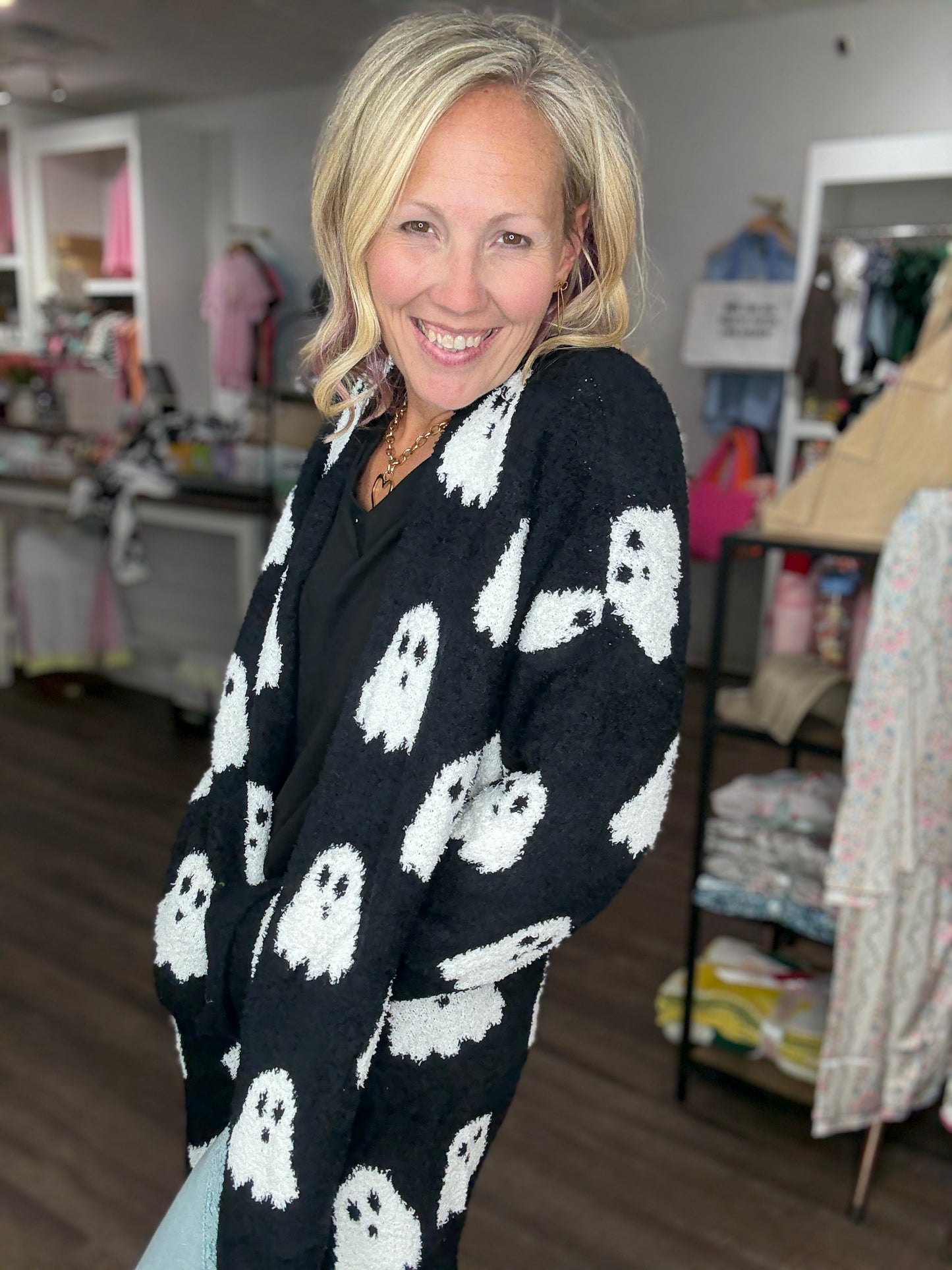 Ghost Reversible Cloud Cardigan