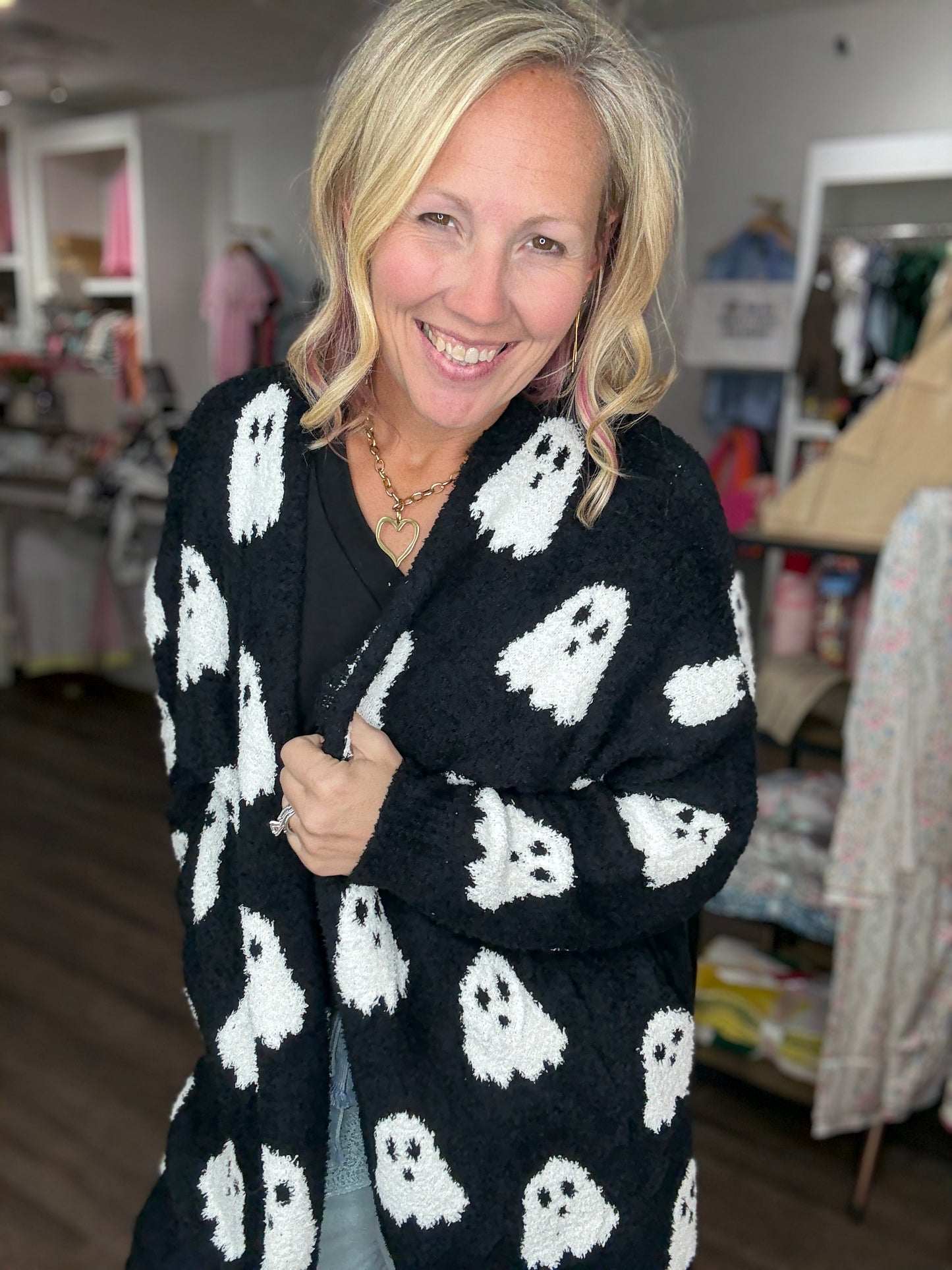 Ghost Reversible Cloud Cardigan