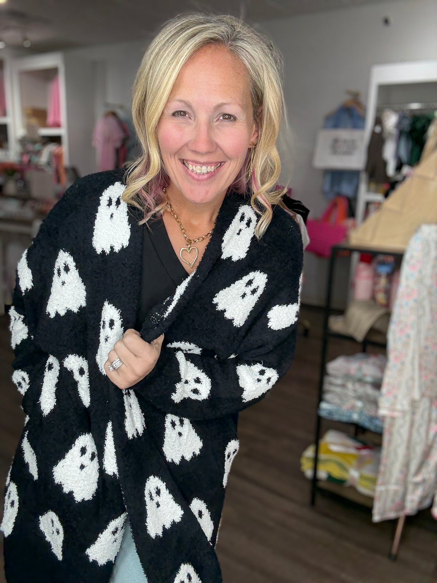 Ghost Reversible Cloud Cardigan
