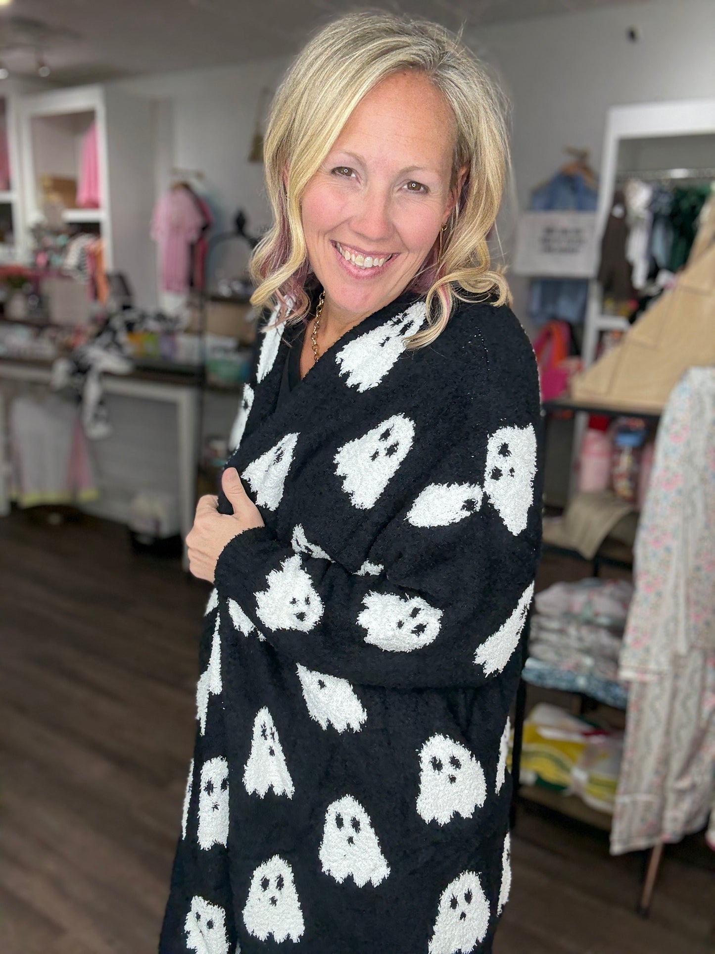 Ghost Reversible Cloud Cardigan