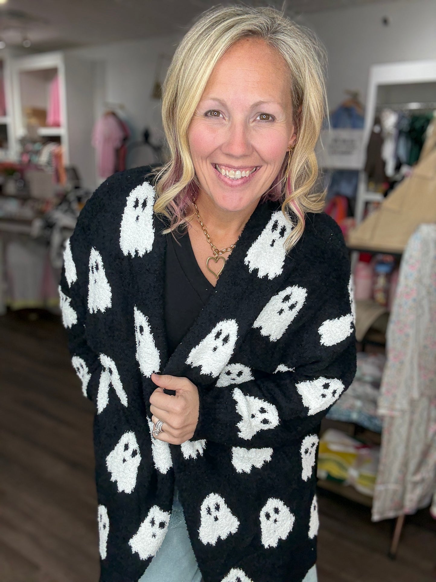 Ghost Reversible Cloud Cardigan