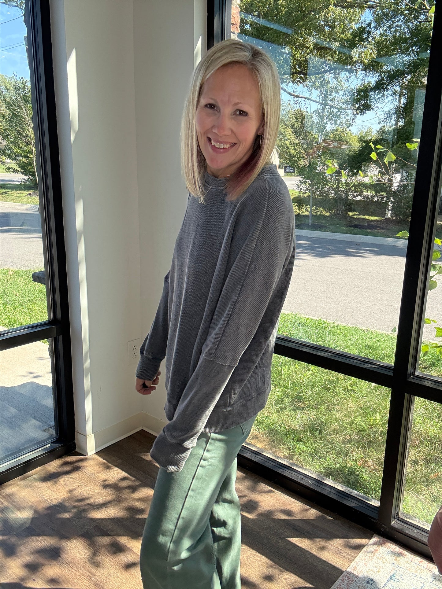 Cozy Waffle Long Sleeve Top