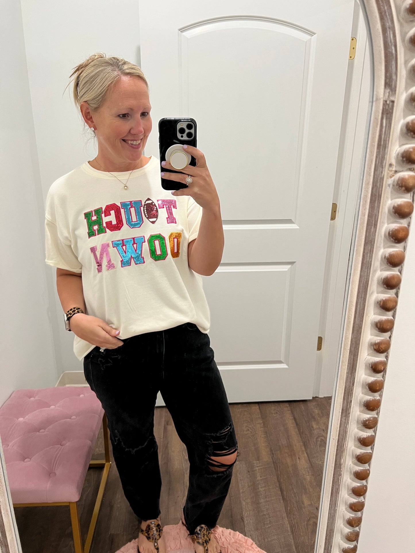 Sequins Touch Down Top