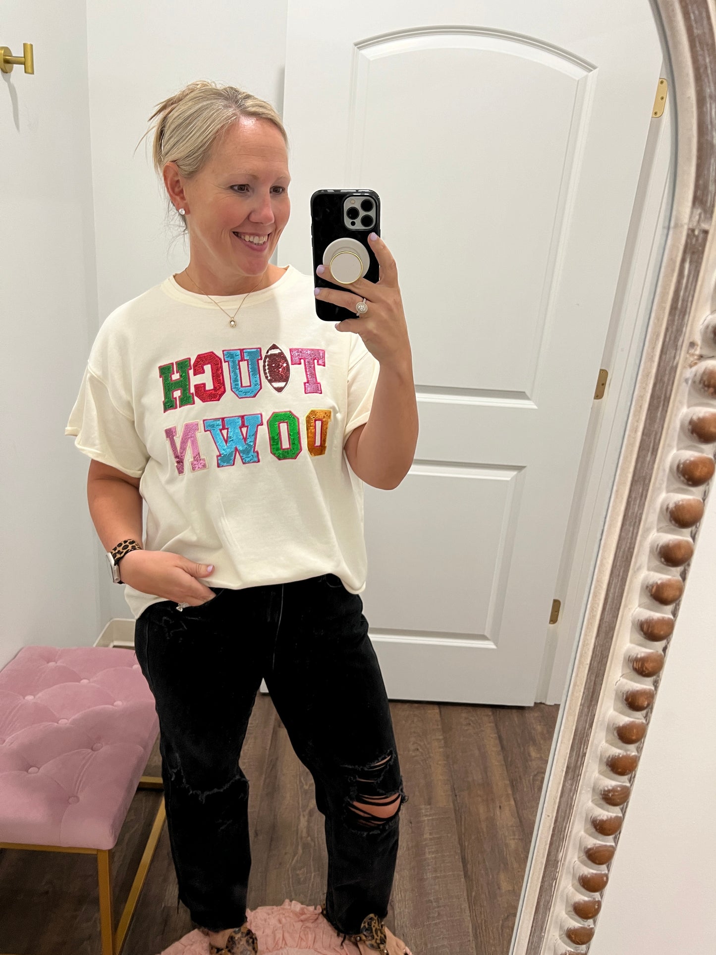 Sequins Touch Down Top