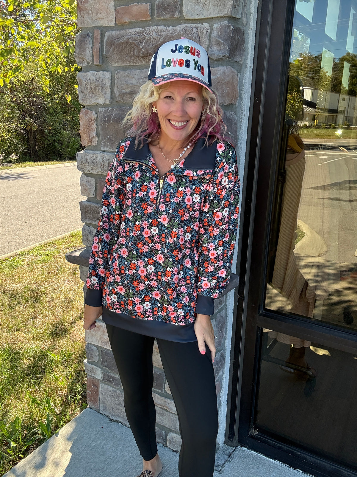 Pretty in a Pullover- Floral