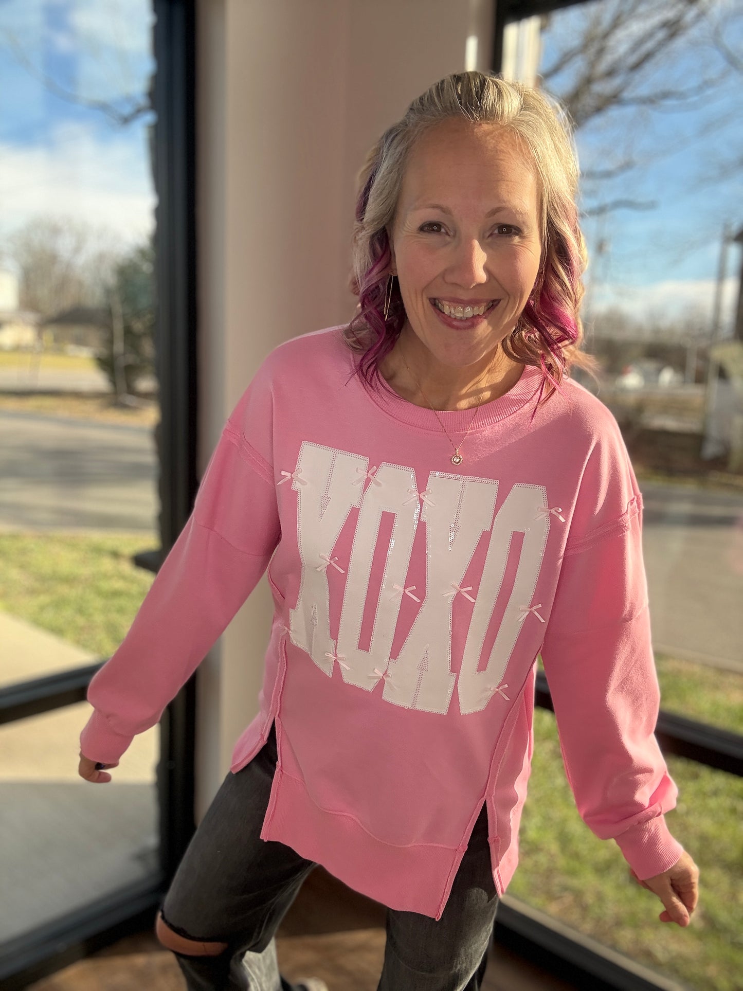 Bow-Tied Kisses Sweatshirt