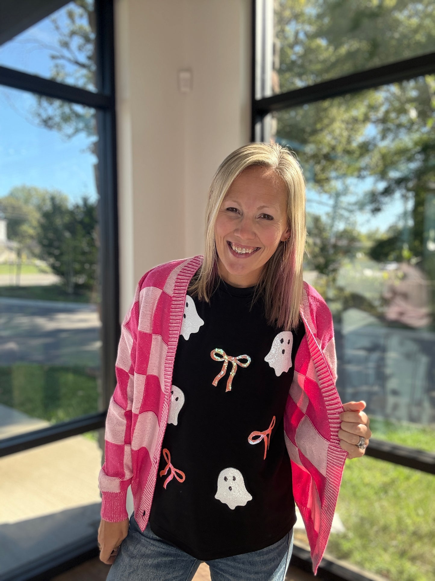 Boo-tiful Bow Sequin Tee